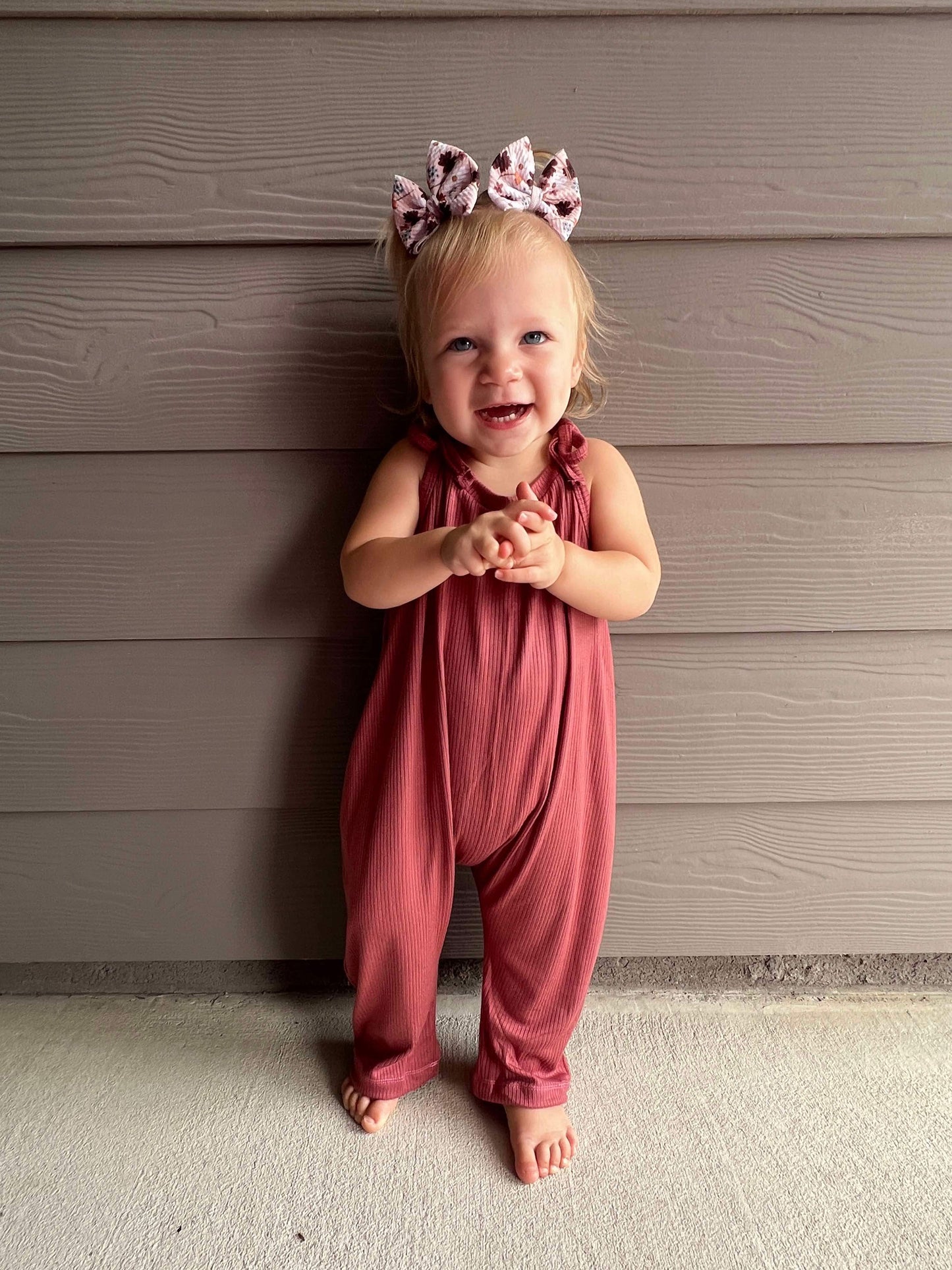 Cozy Rib Tie Strap Indy Romper