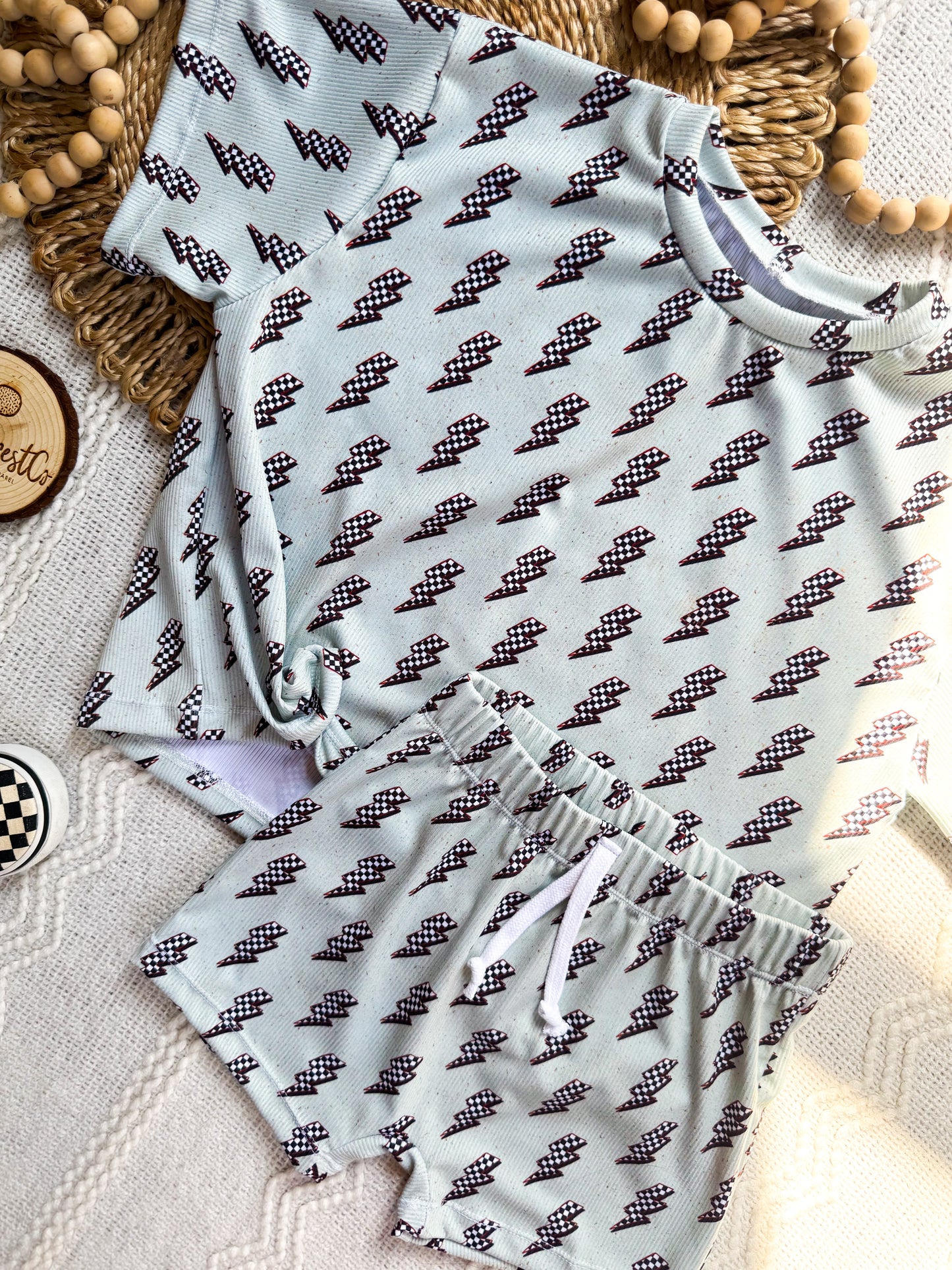 Volt Vibez Rib Relaxed Tee + Play Shorts