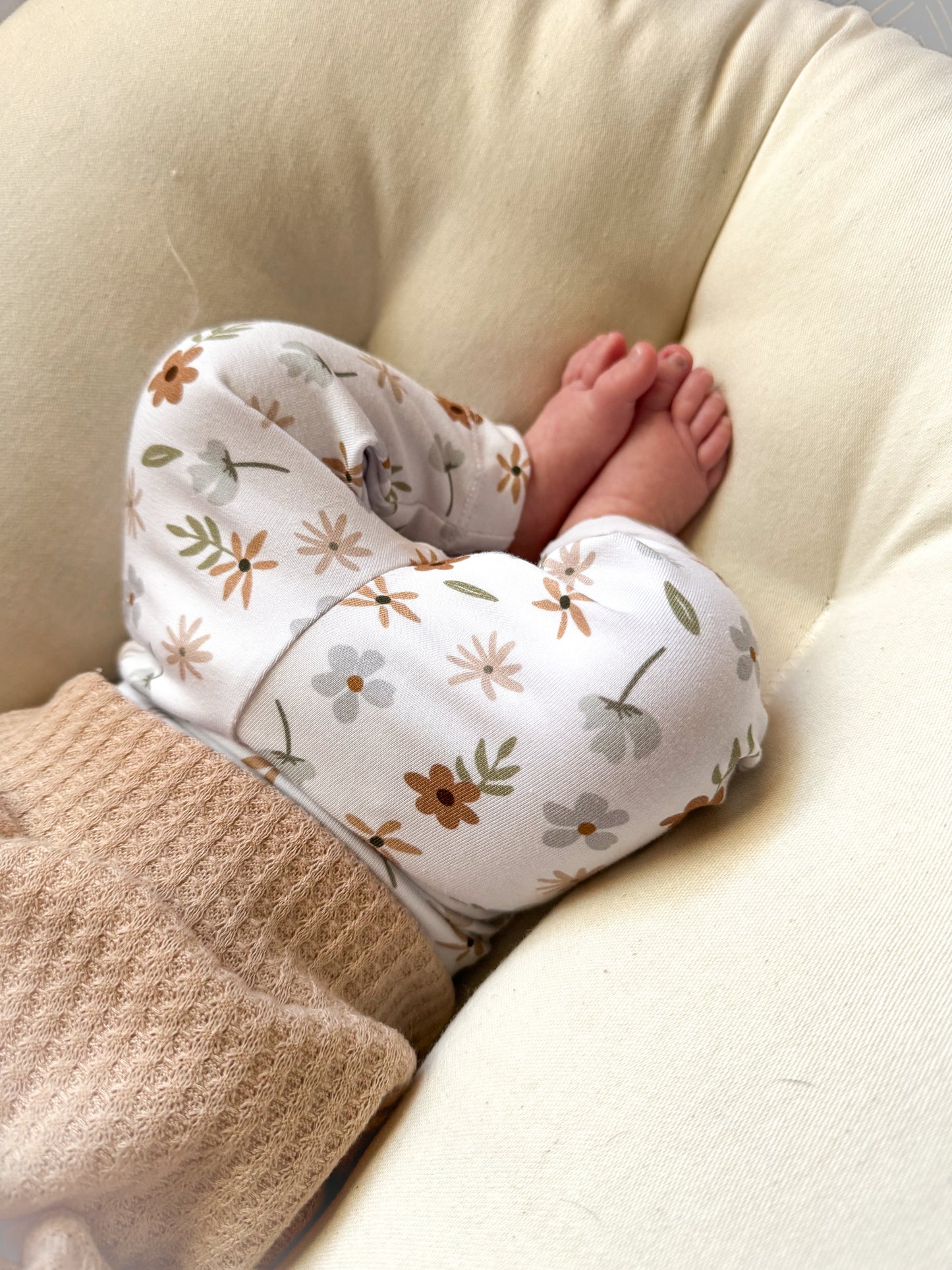Bamboo Floral Leggings + Oversized Mock Neck Sweater