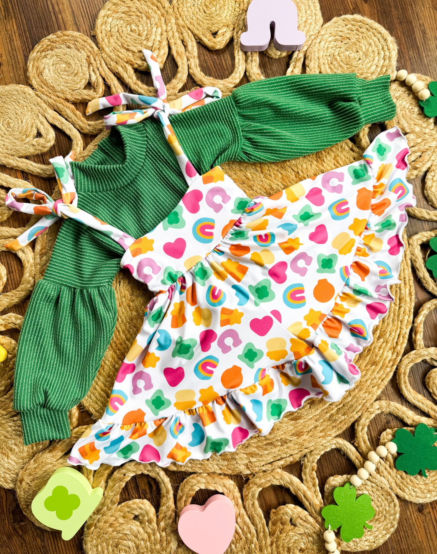 Lucky Charmed Strappy Skirt + Waved Mock Neck Elowyn Sweater