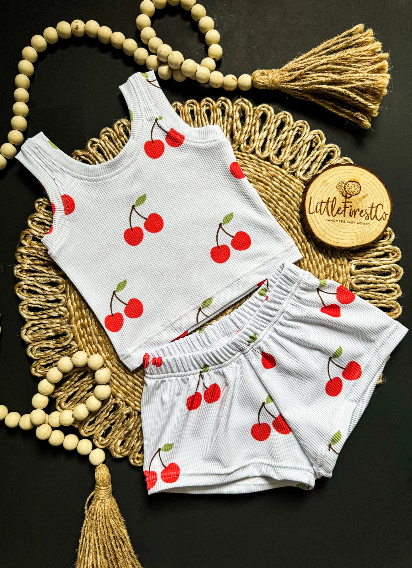 Cheery Cherry Girly Tank + Breezy Shorts