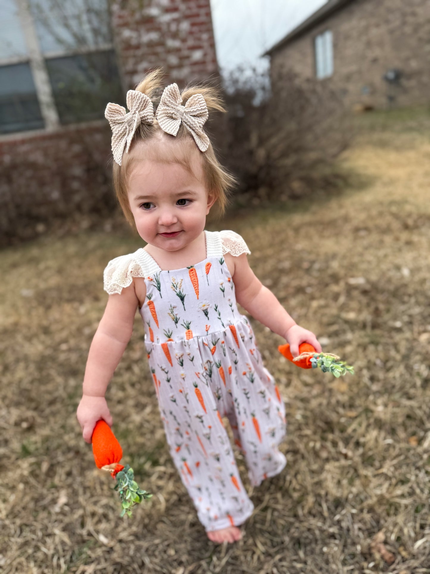 Carrot Patch Margo Romper
