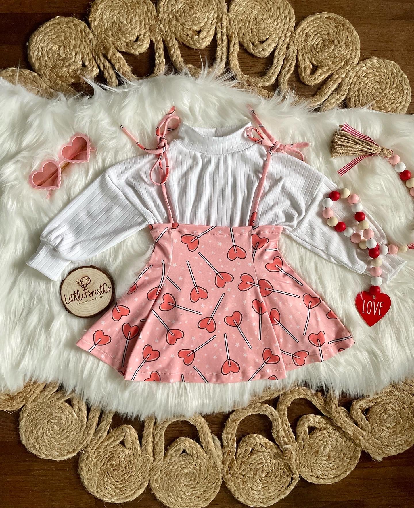 Heart Sucker Strappy Dress + Mock Neck