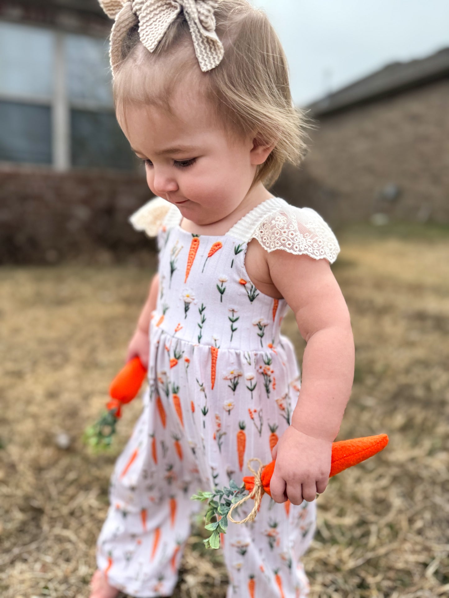 Carrot Patch Margo Romper