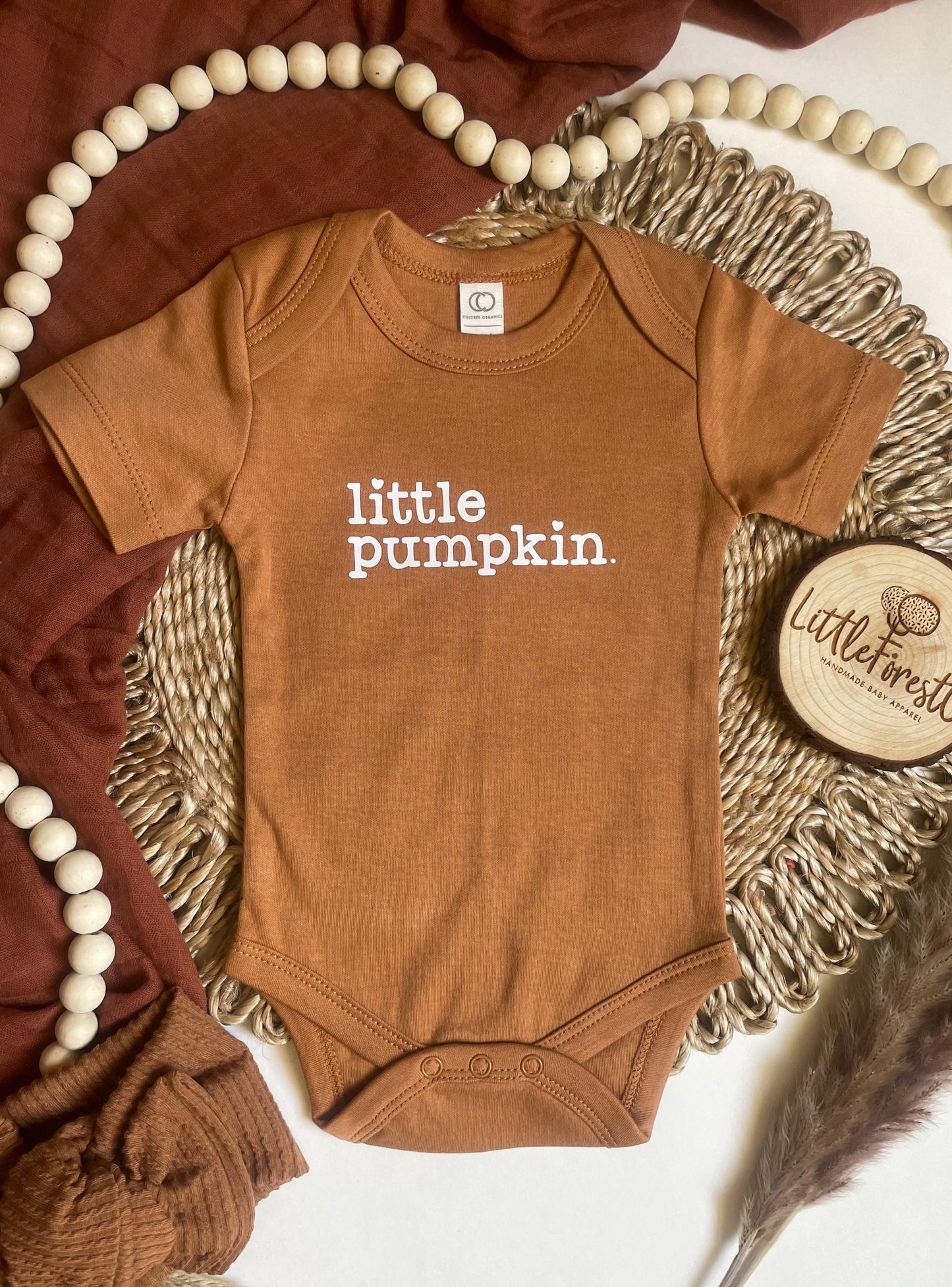 RTS 0-3M Little Pumpkin Bodysuit + Bloomies