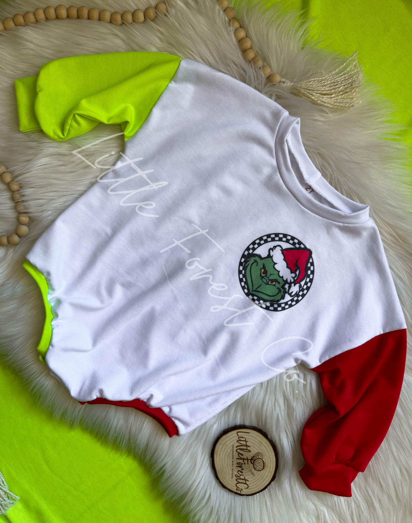 Grinchmas Colorblock Romper
