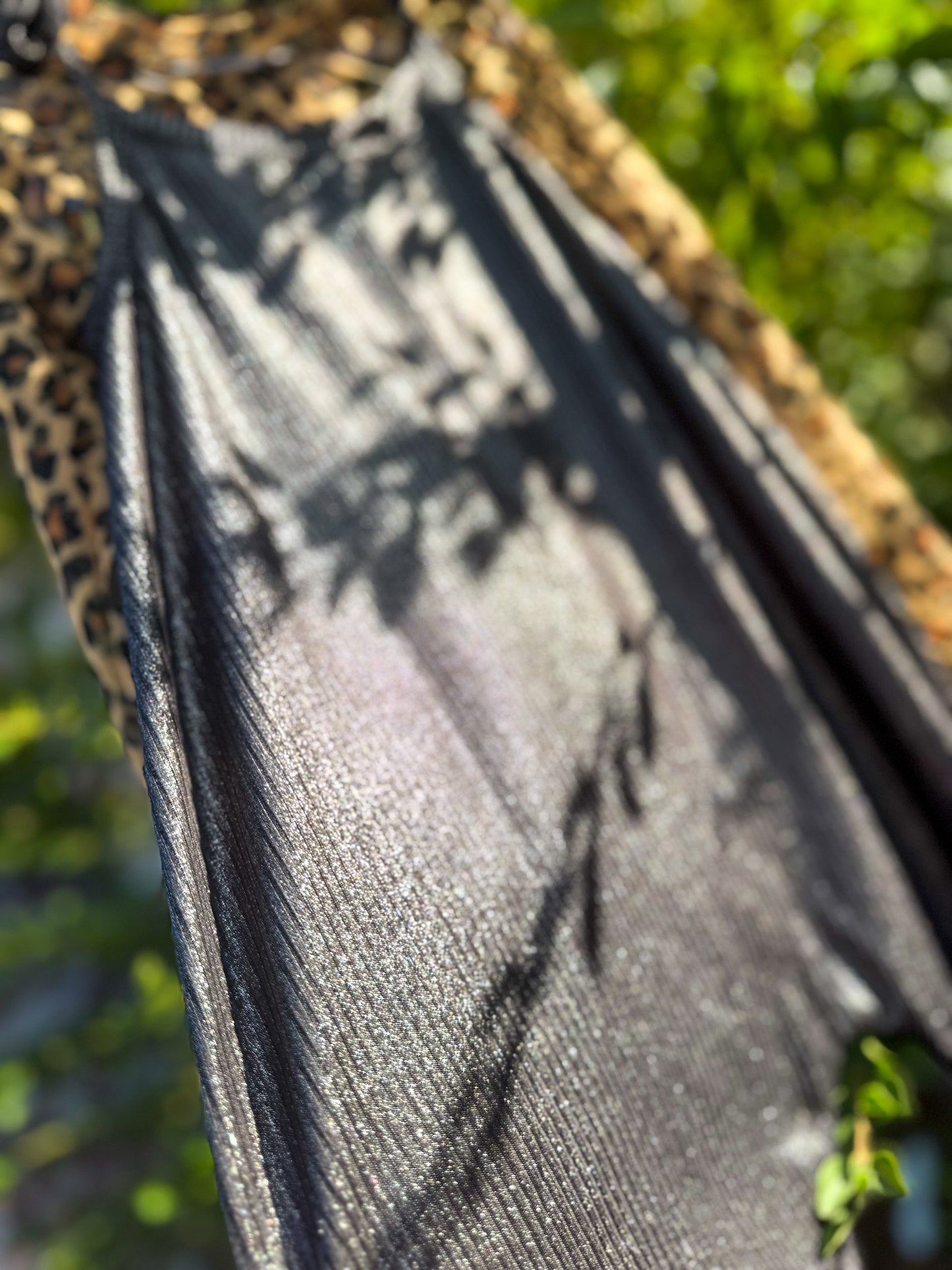 Shimmer Black Rib Indy (Tie Shoulder)