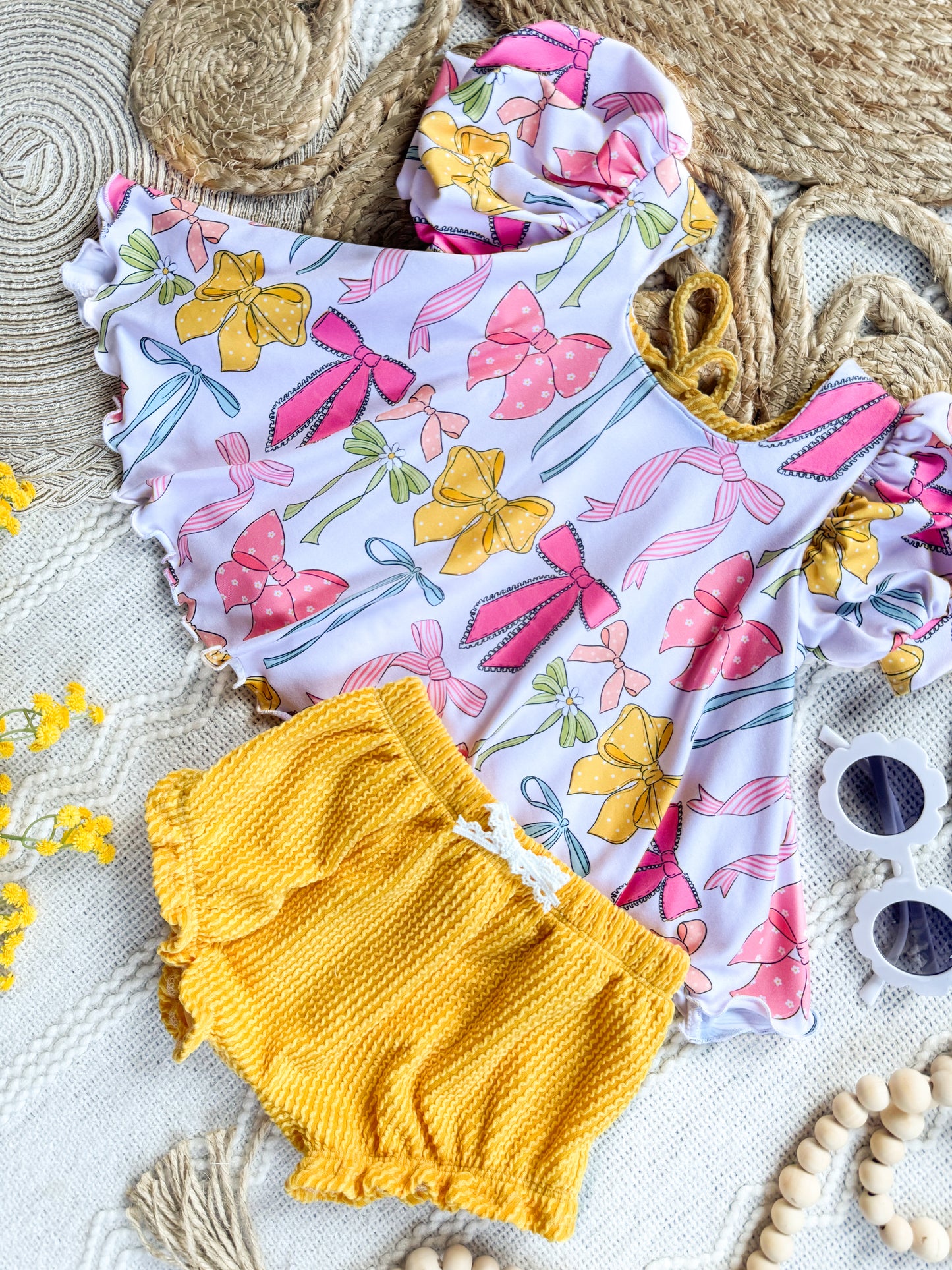 Floral Frills Abilene Top + Ruffle Shorties