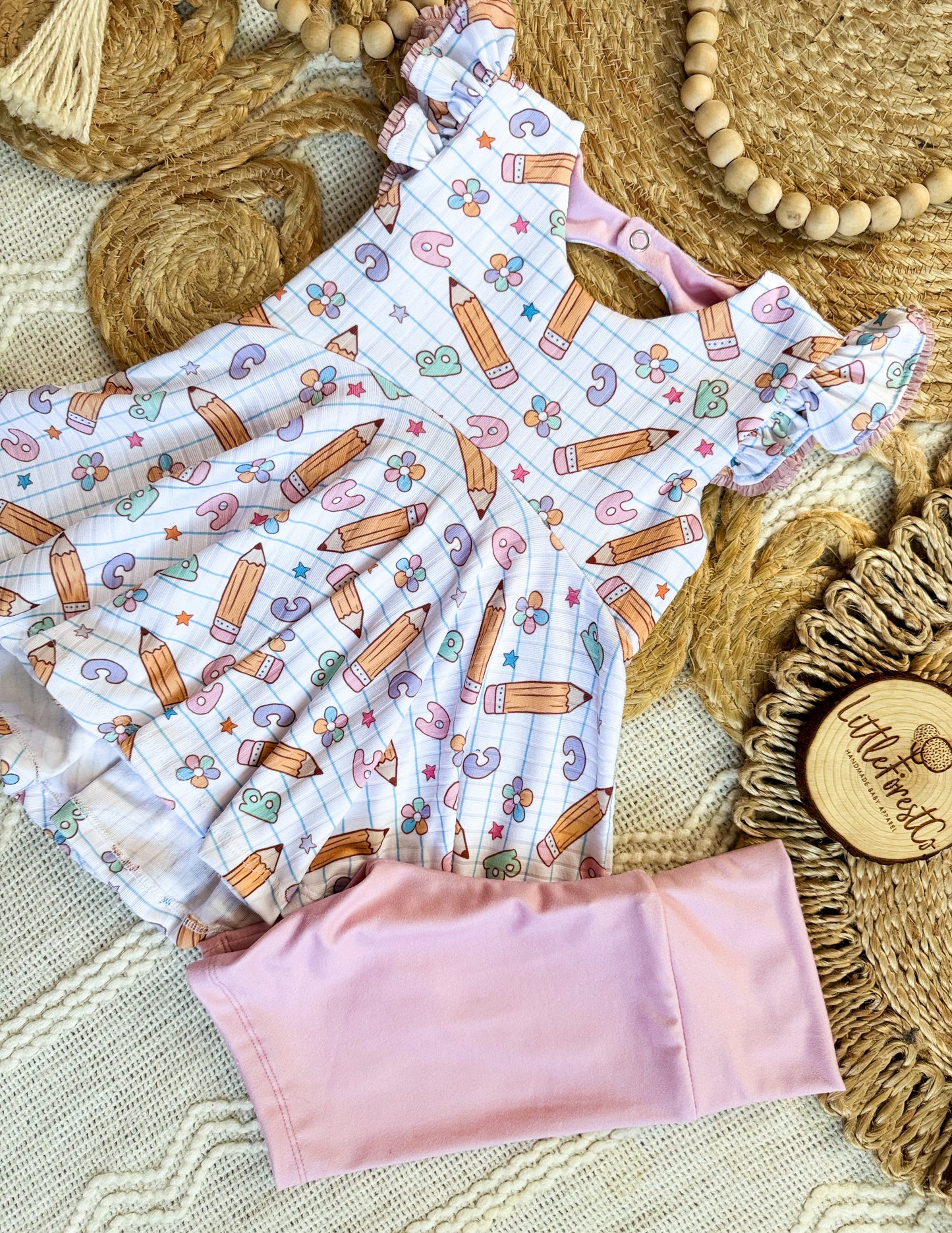 Notebook Dreams Ainsley Top + Bike Shorts