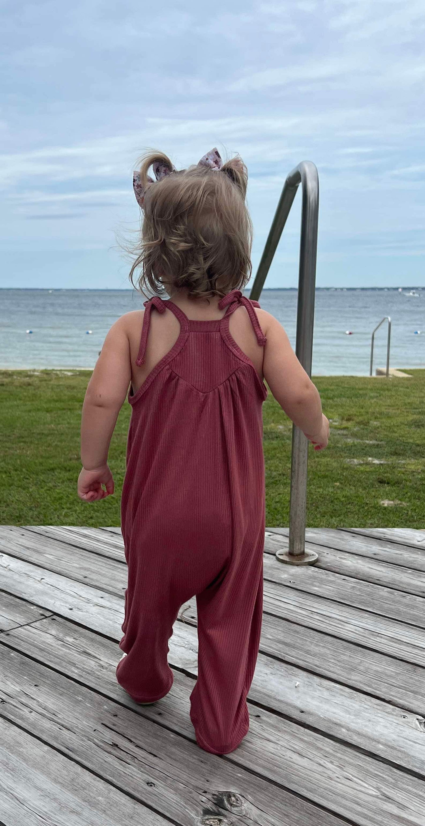 Cozy Rib Tie Strap Indy Romper