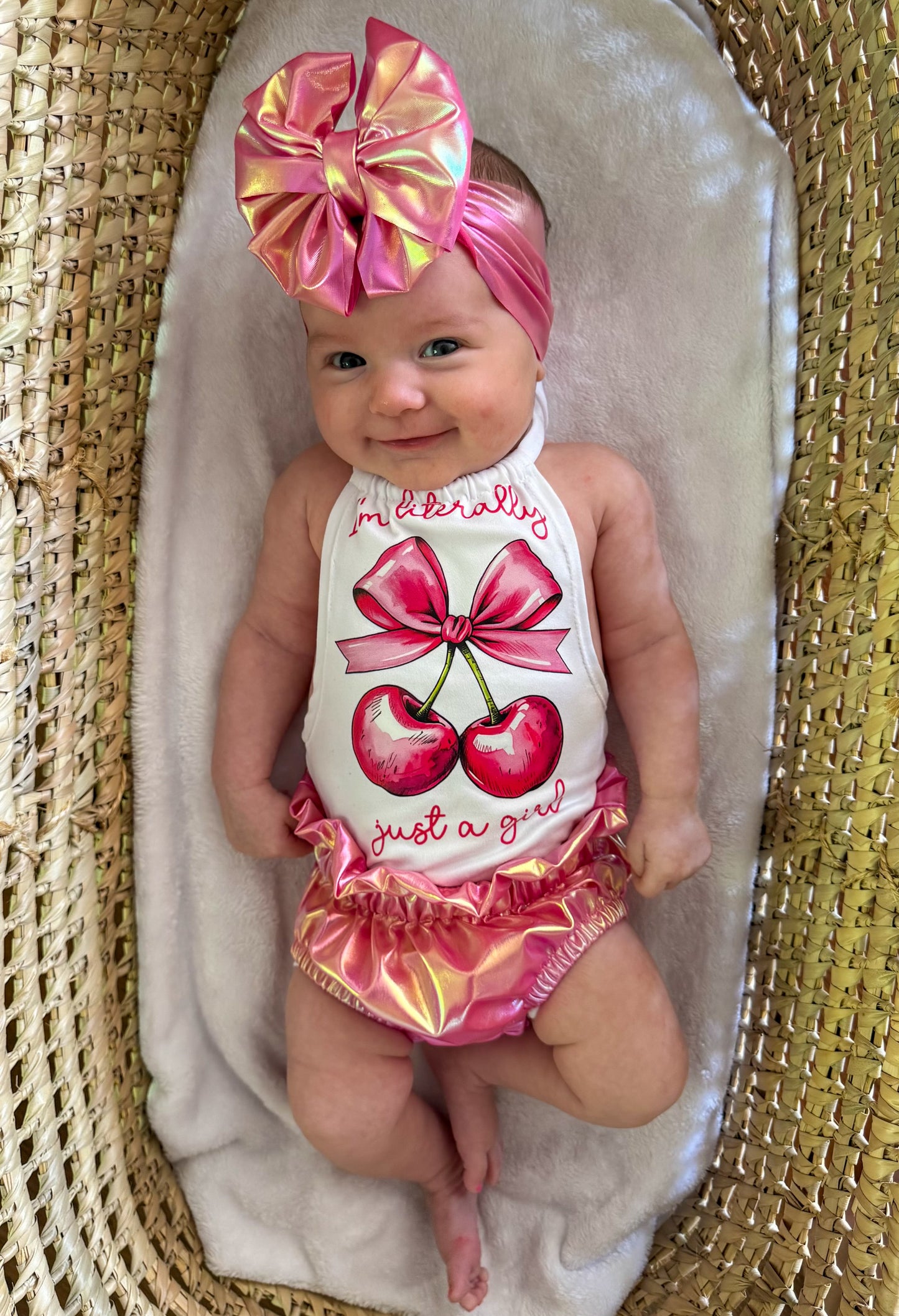 “I’m Literally Just A Girl” Halter or Halter Romper