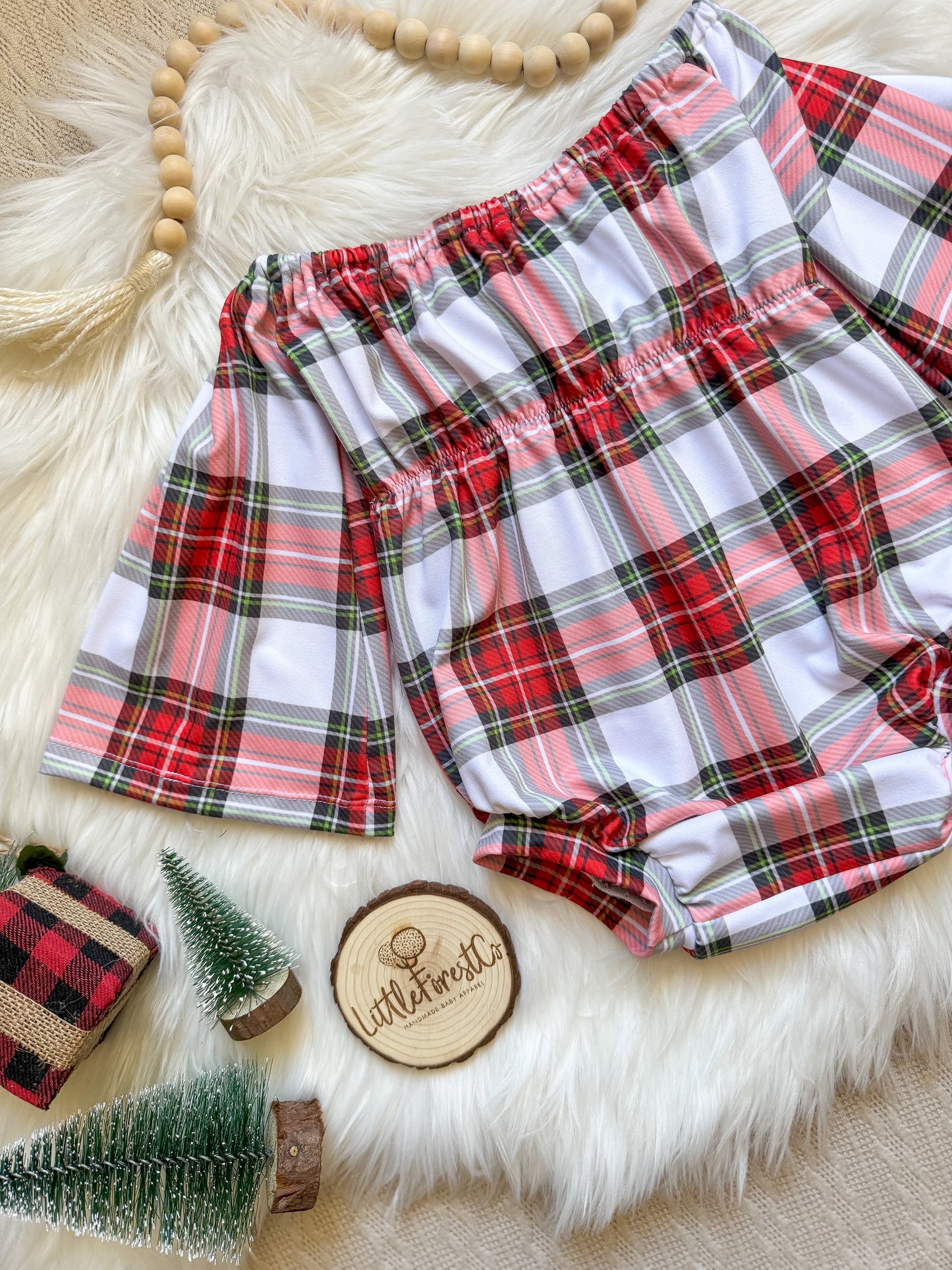 Festive Flannel Laney Romper