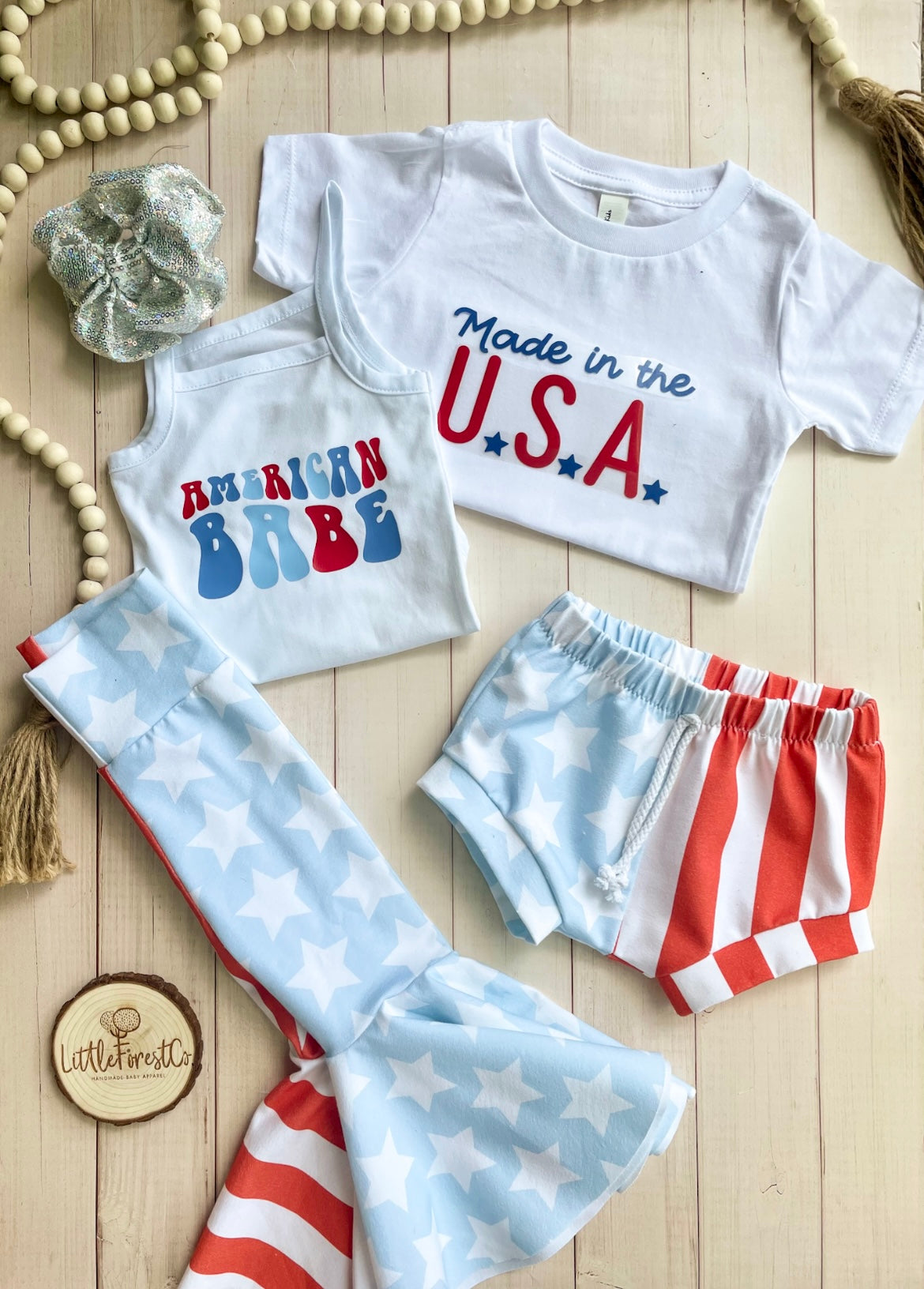 Made in the USA Shorties + Tee