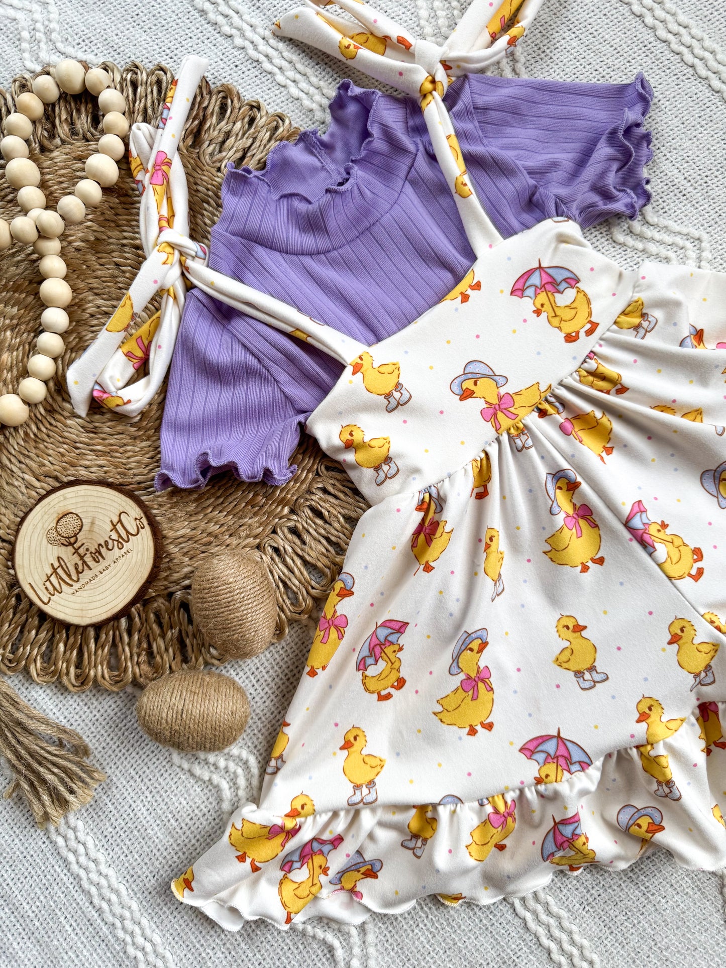 Spring Ducks Adelaide Ruffle Shorts Jumper