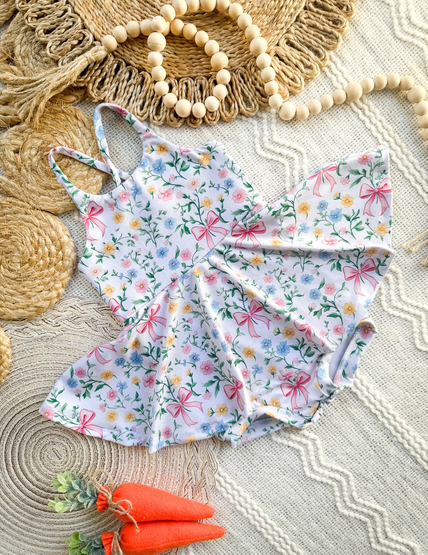 Bunny Ear Honey Top + Pink Ribbon Floral Brielle