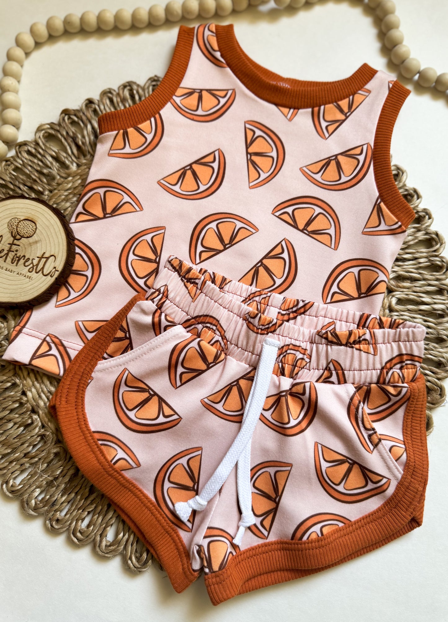 Tangerine Dream Retro Track Shorts + Tank