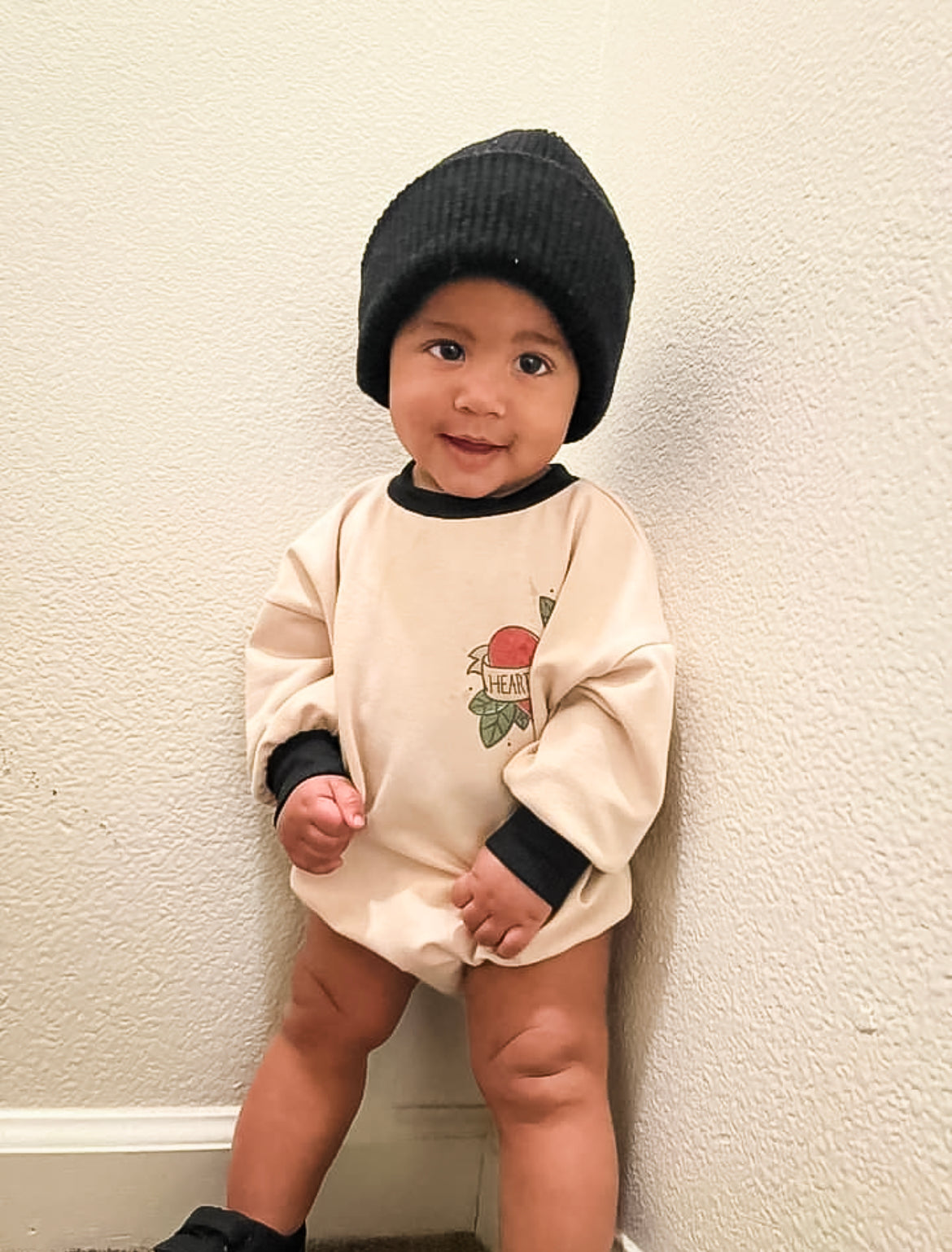 Mamas Boy/Heart Breaker Sweater Romper