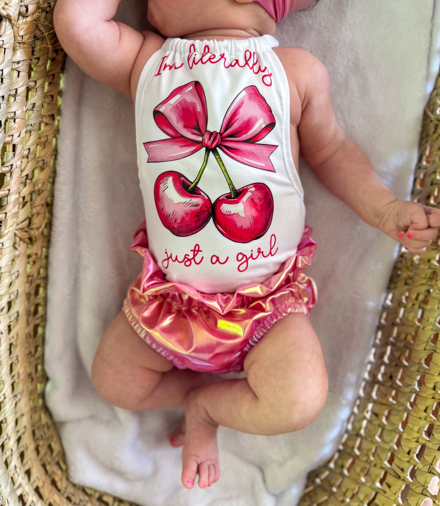 “I’m Literally Just A Girl” Halter or Halter Romper