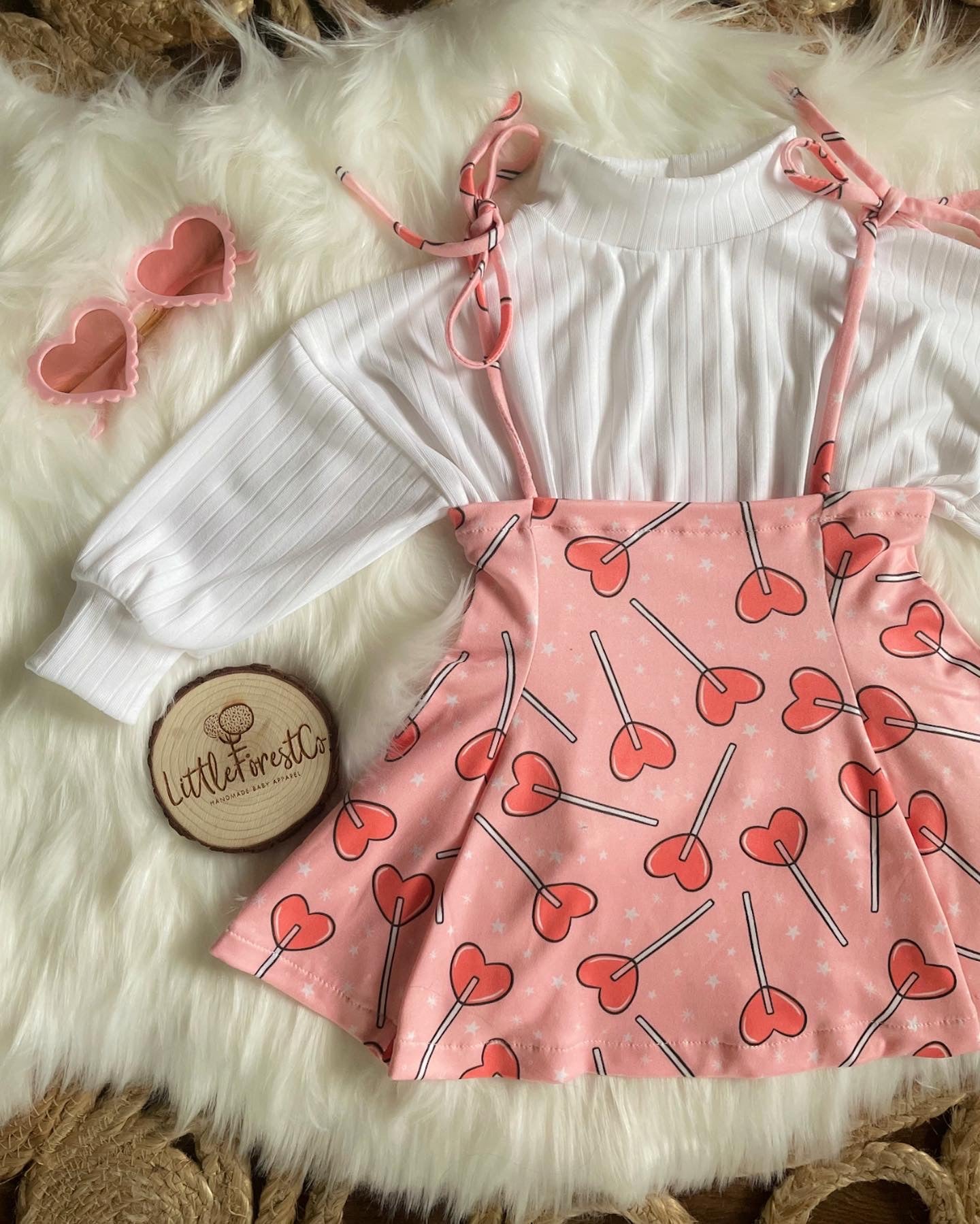 Heart Sucker Strappy Dress + Mock Neck