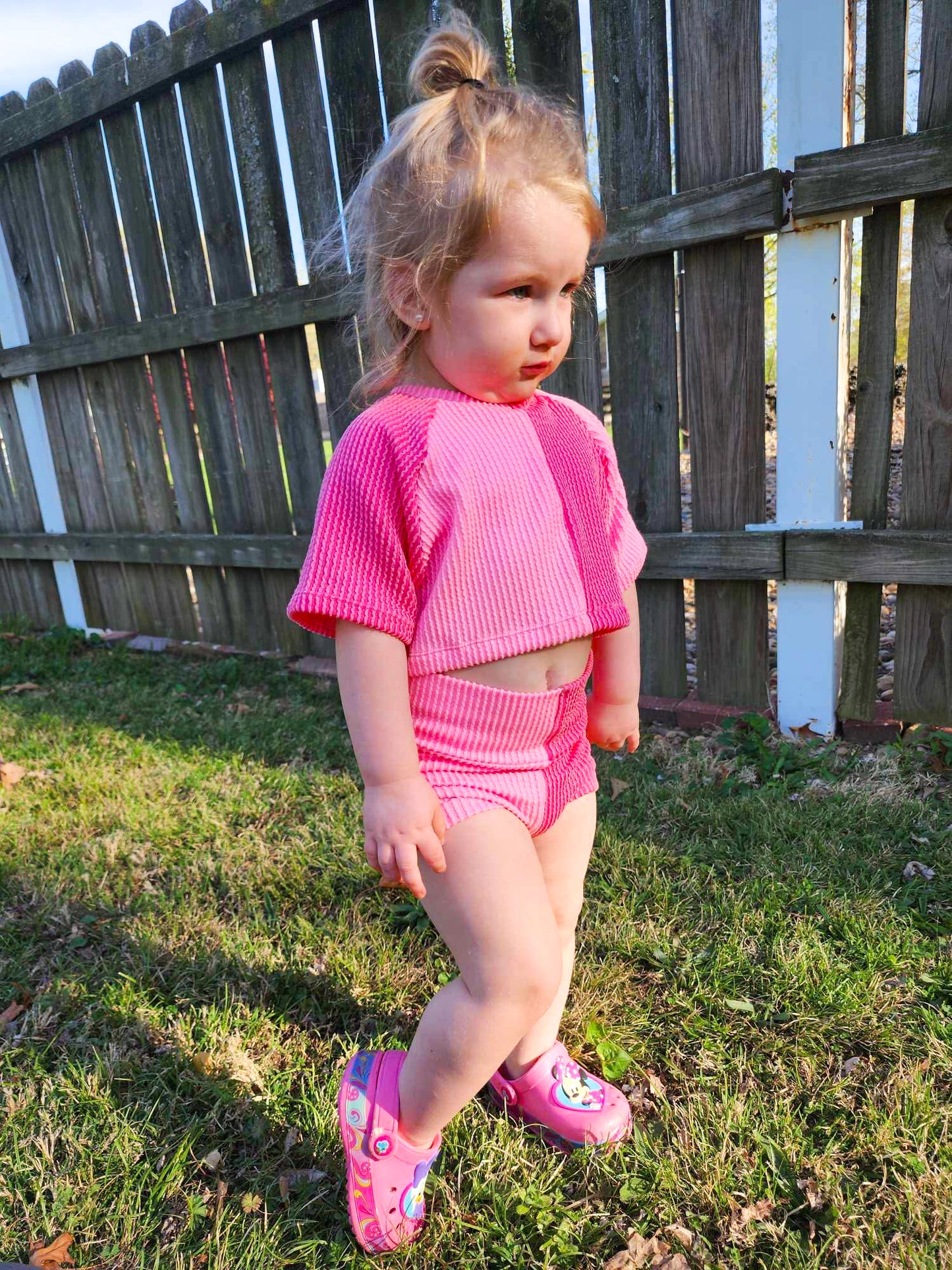 Color Block Modest Crop + Bummies