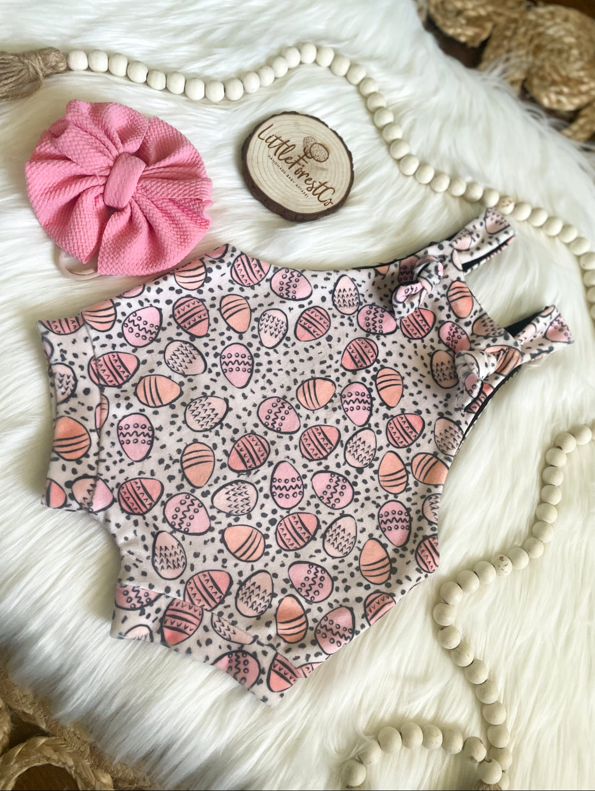 Velvet Leopard Egg Knotted Overalls