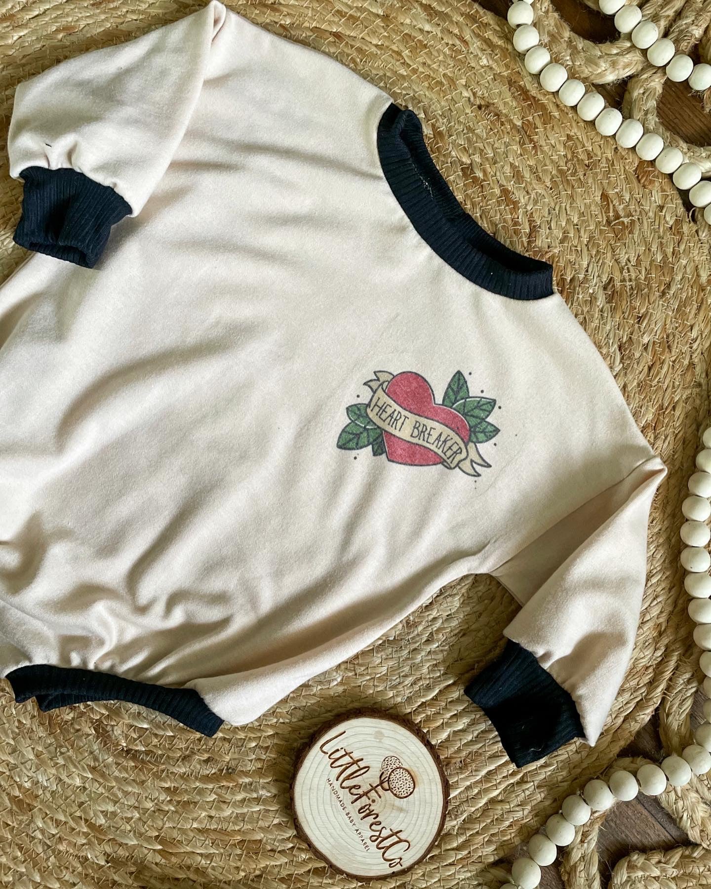 Mamas Boy/Heart Breaker Sweater Romper
