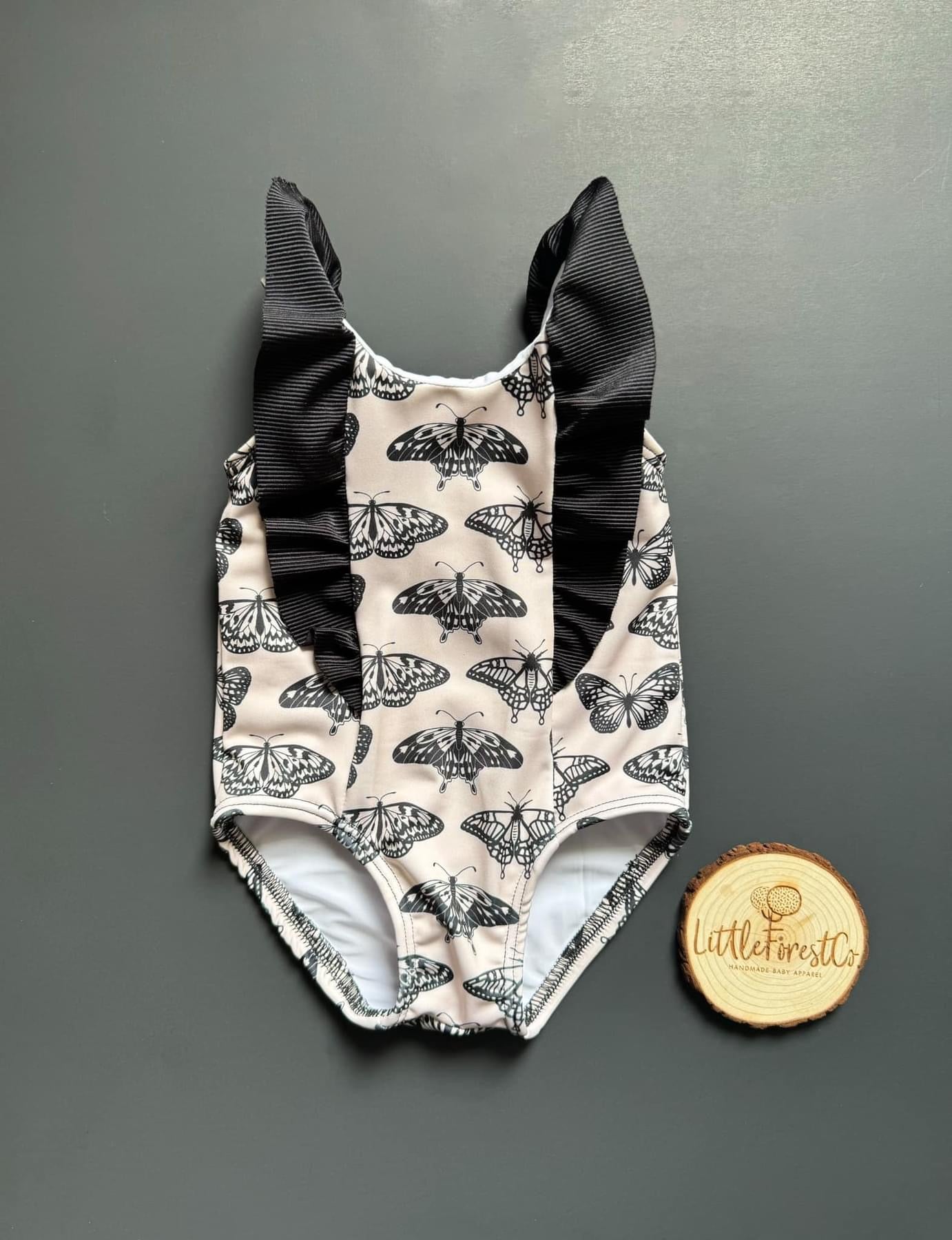 Onyx & Ivory Swim Fluttery Monokini