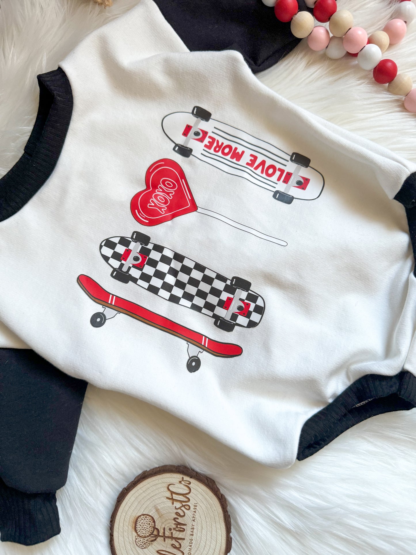 RTS 0-3M Love More Sweater Romper