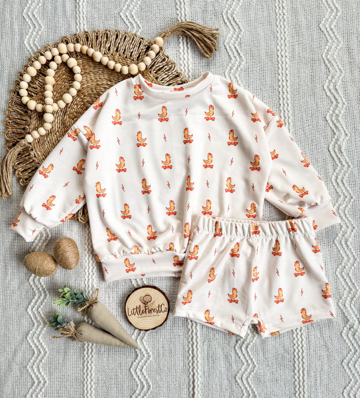 Sk8r Chicks Sweater + Play Shorts
