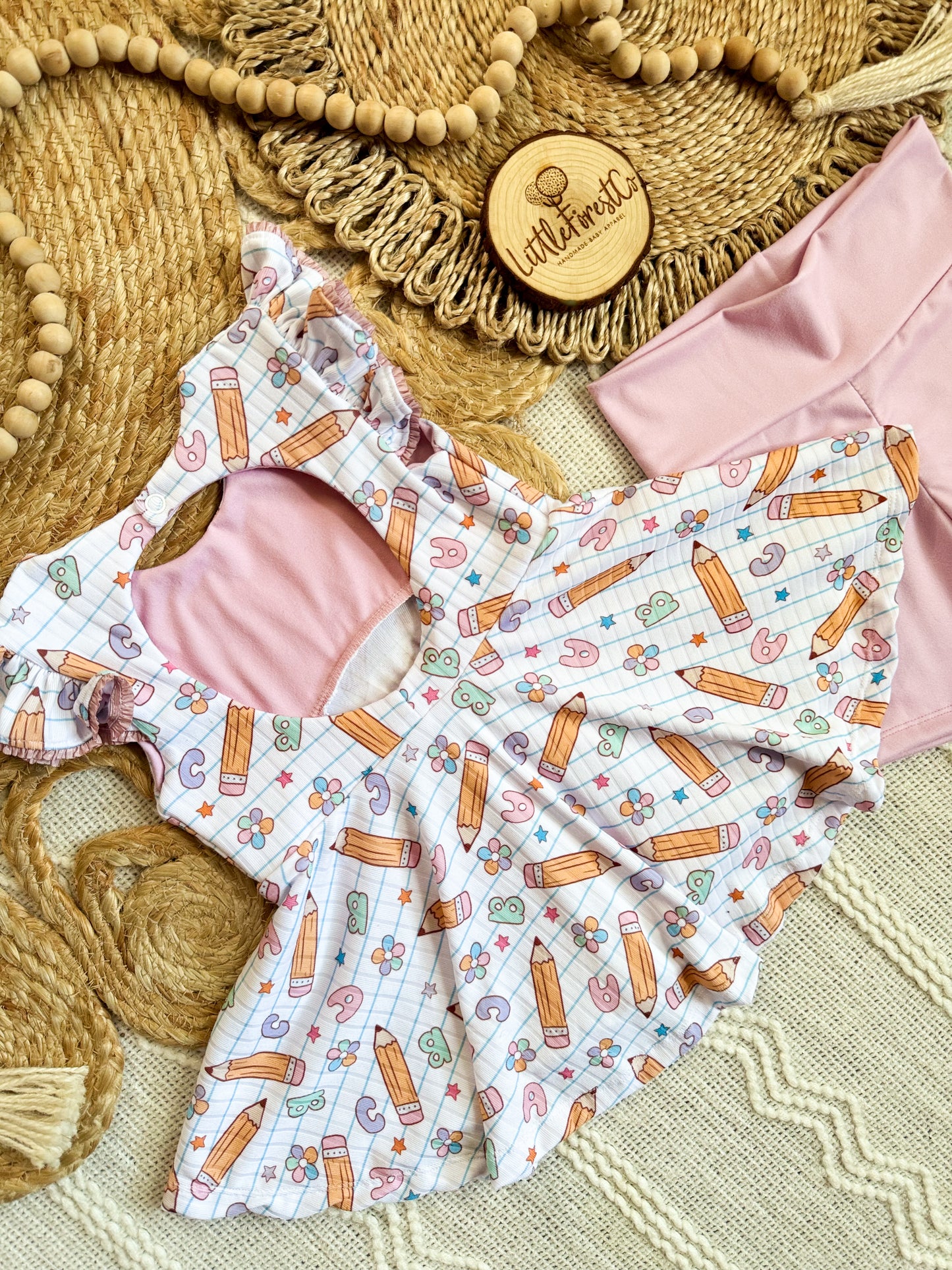 Notebook Dreams Ainsley Top + Bike Shorts