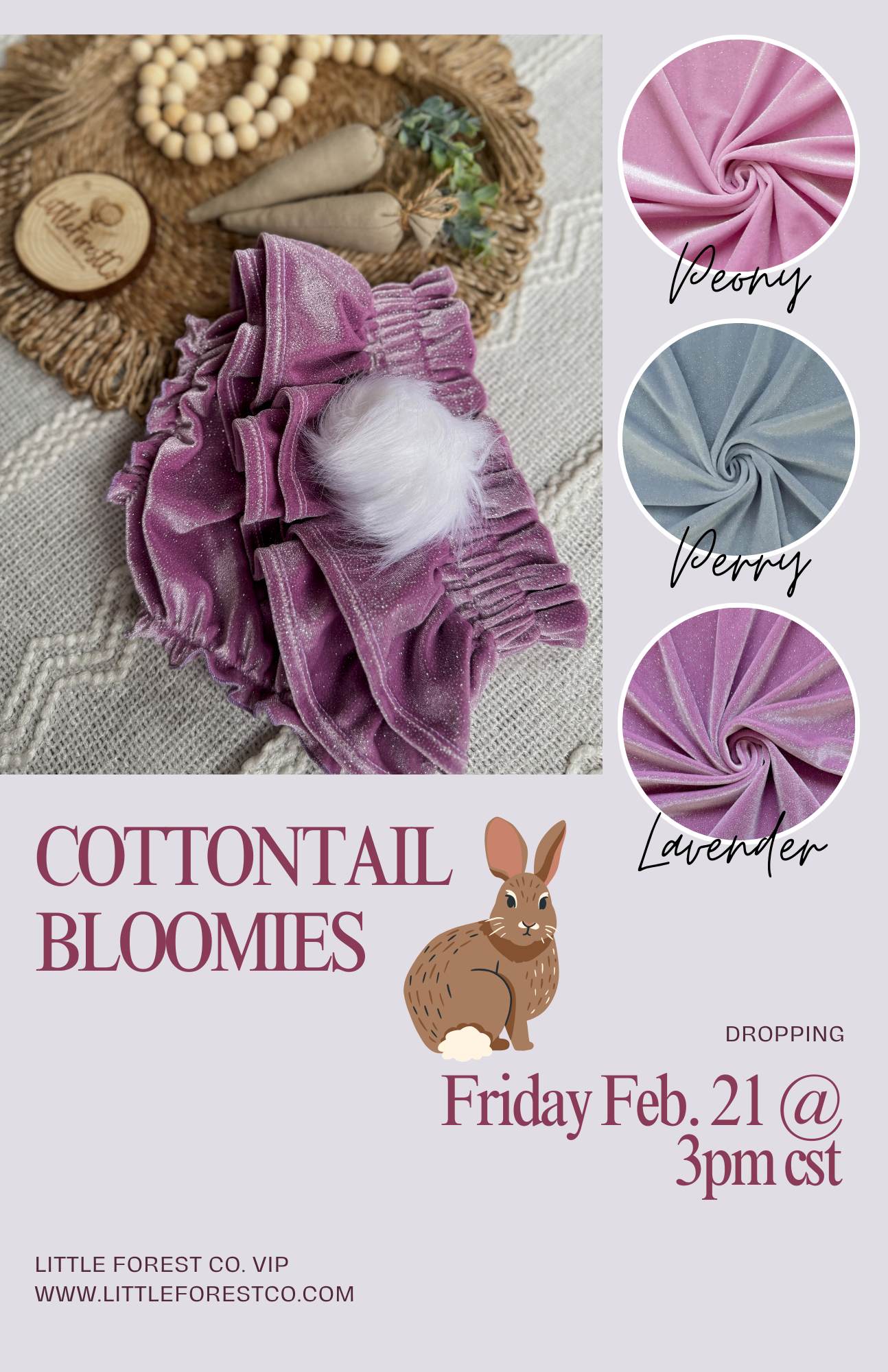 Cottontail Glitter Bloomies