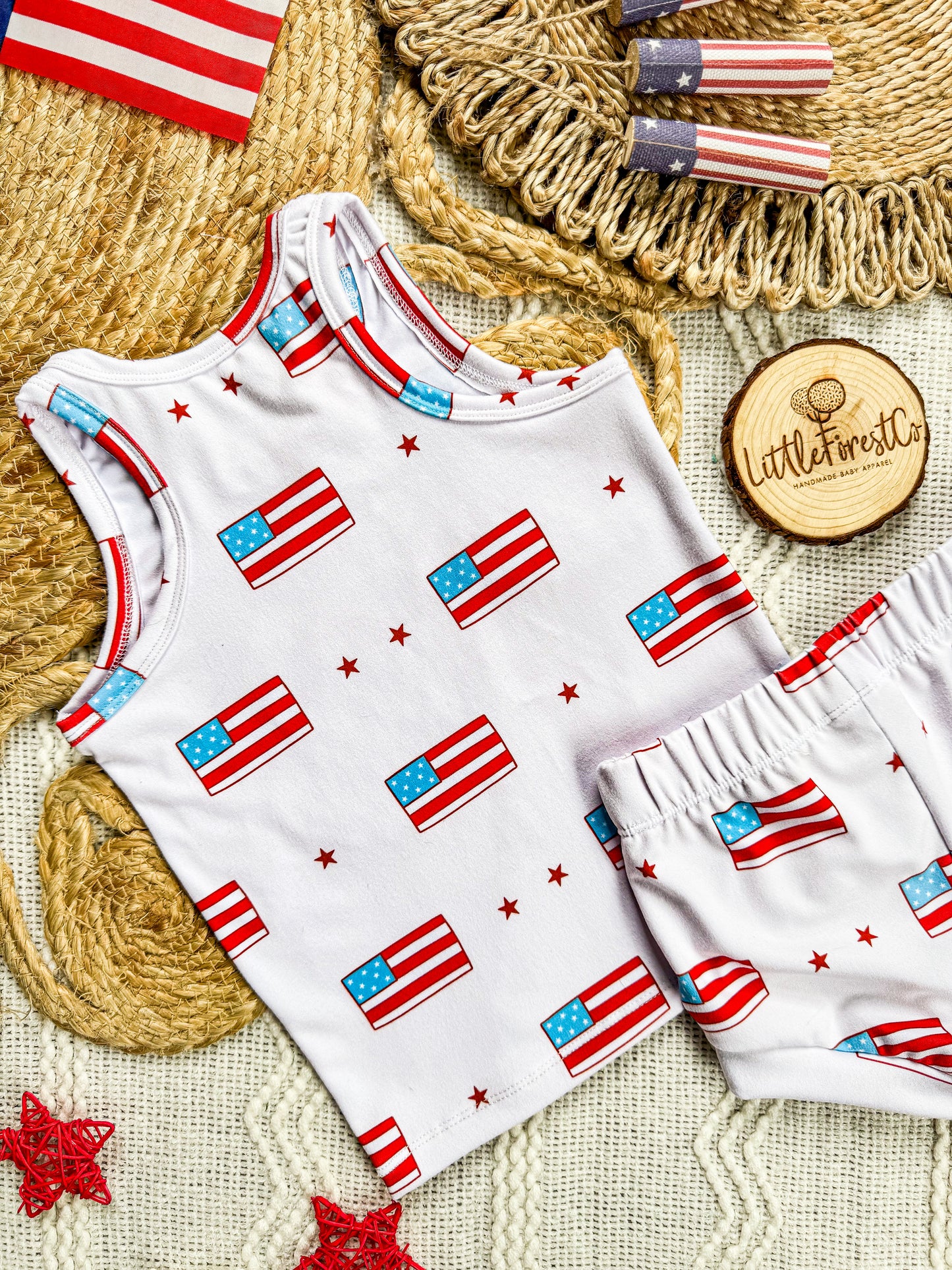 Old Glory Relaxed Tank + Shorties