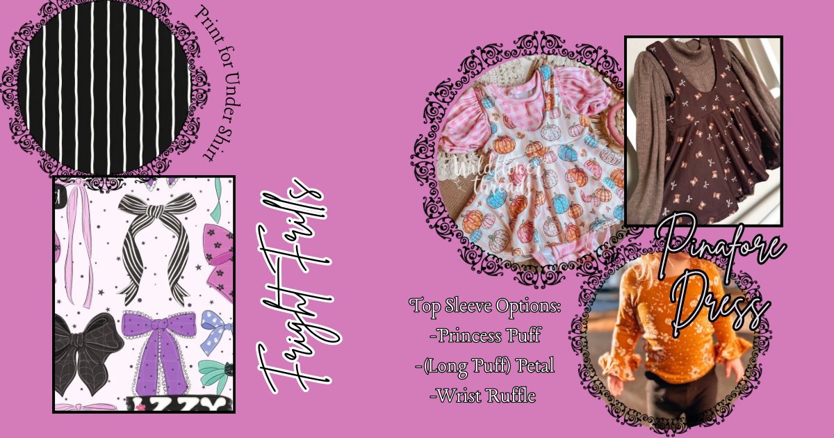 Floral Frills Pinafore Dress & Top of Choice