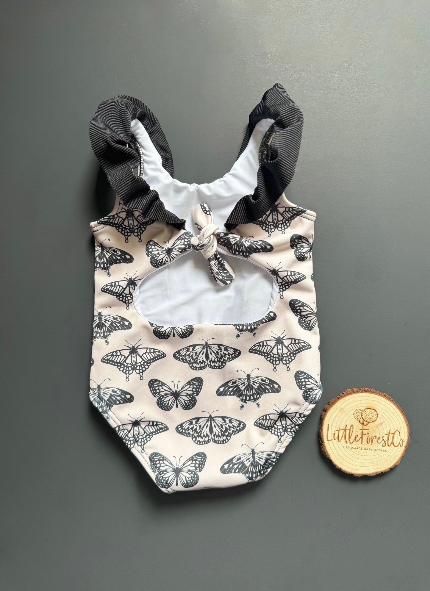 Onyx & Ivory Swim Fluttery Monokini