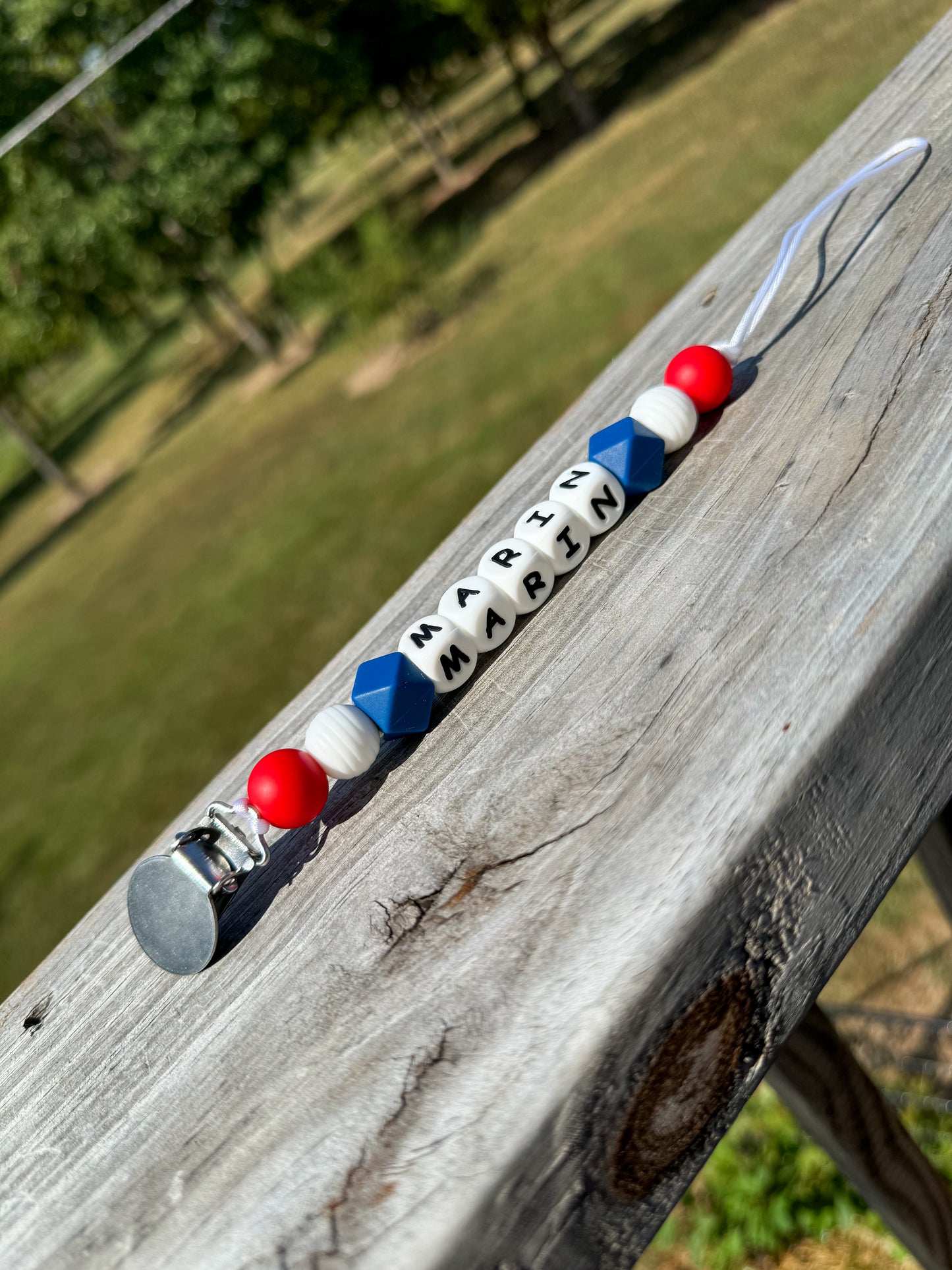 Personalized Name Pacifier Clips