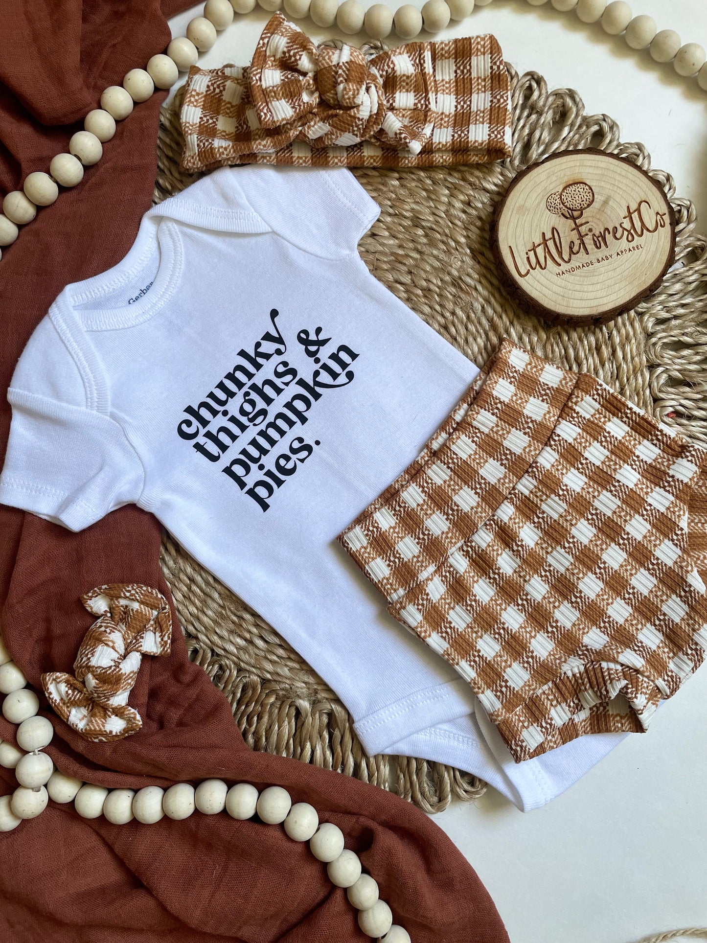 RTS - Preemie Gingham Plaid Bummies