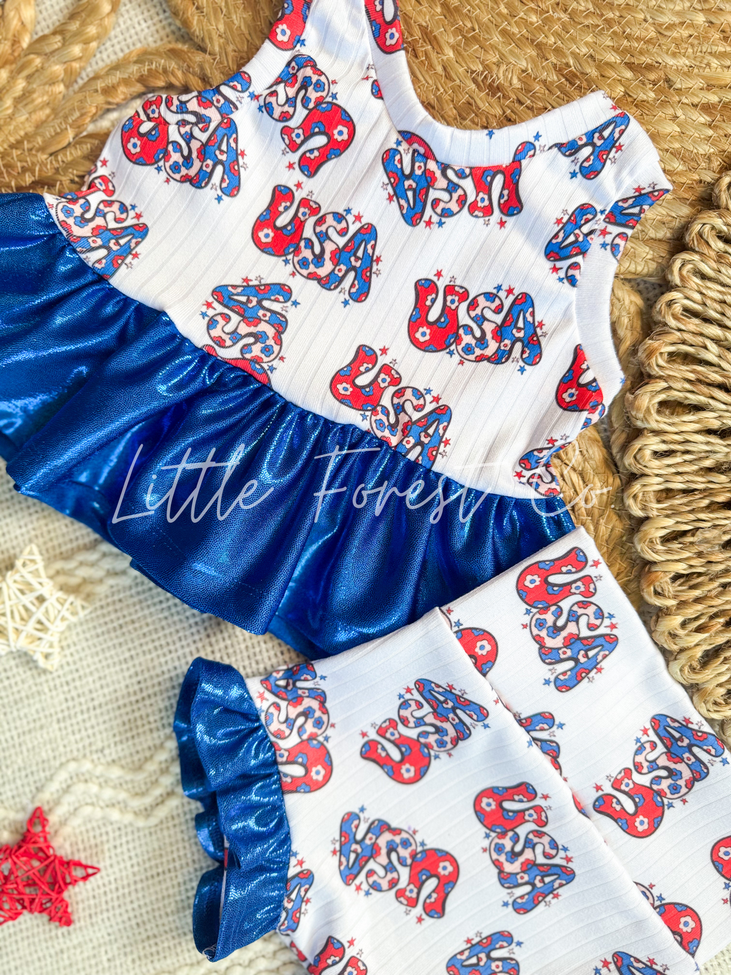 Bloomin’ In The USA Peplum + Ruffle Bummies