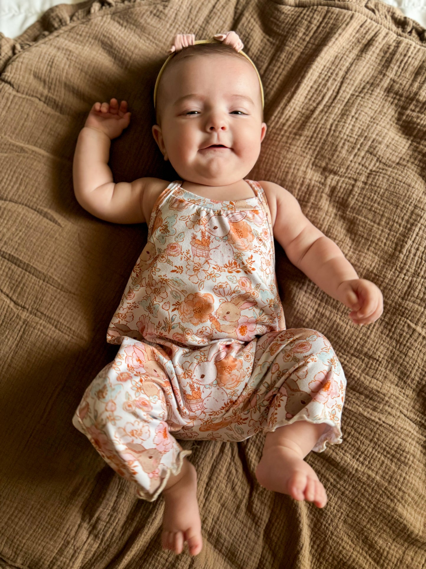 Watercolor Bunny Jumpsuit