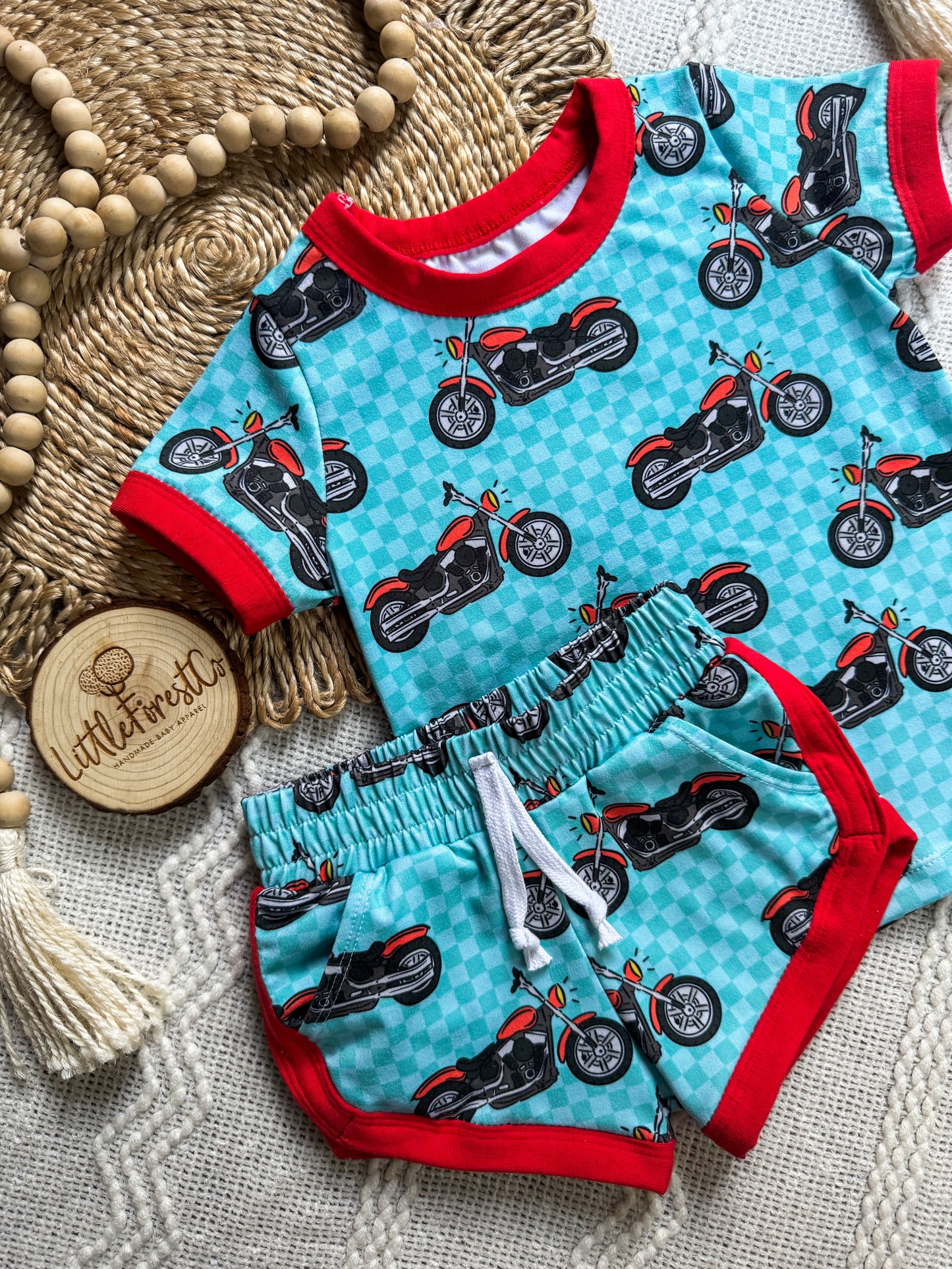 Born To Ride Track Shorties & Track Tee