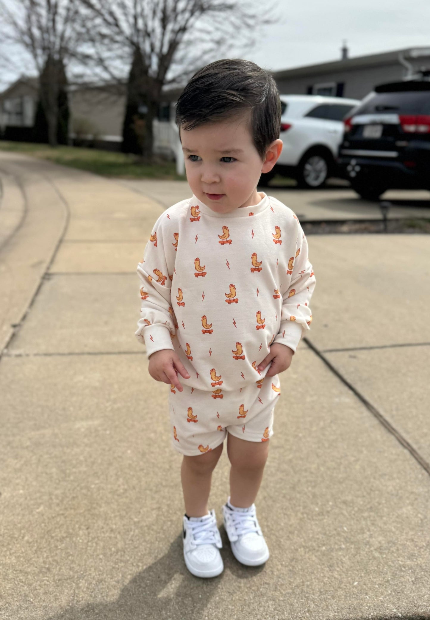 Sk8r Chicks Sweater + Play Shorts