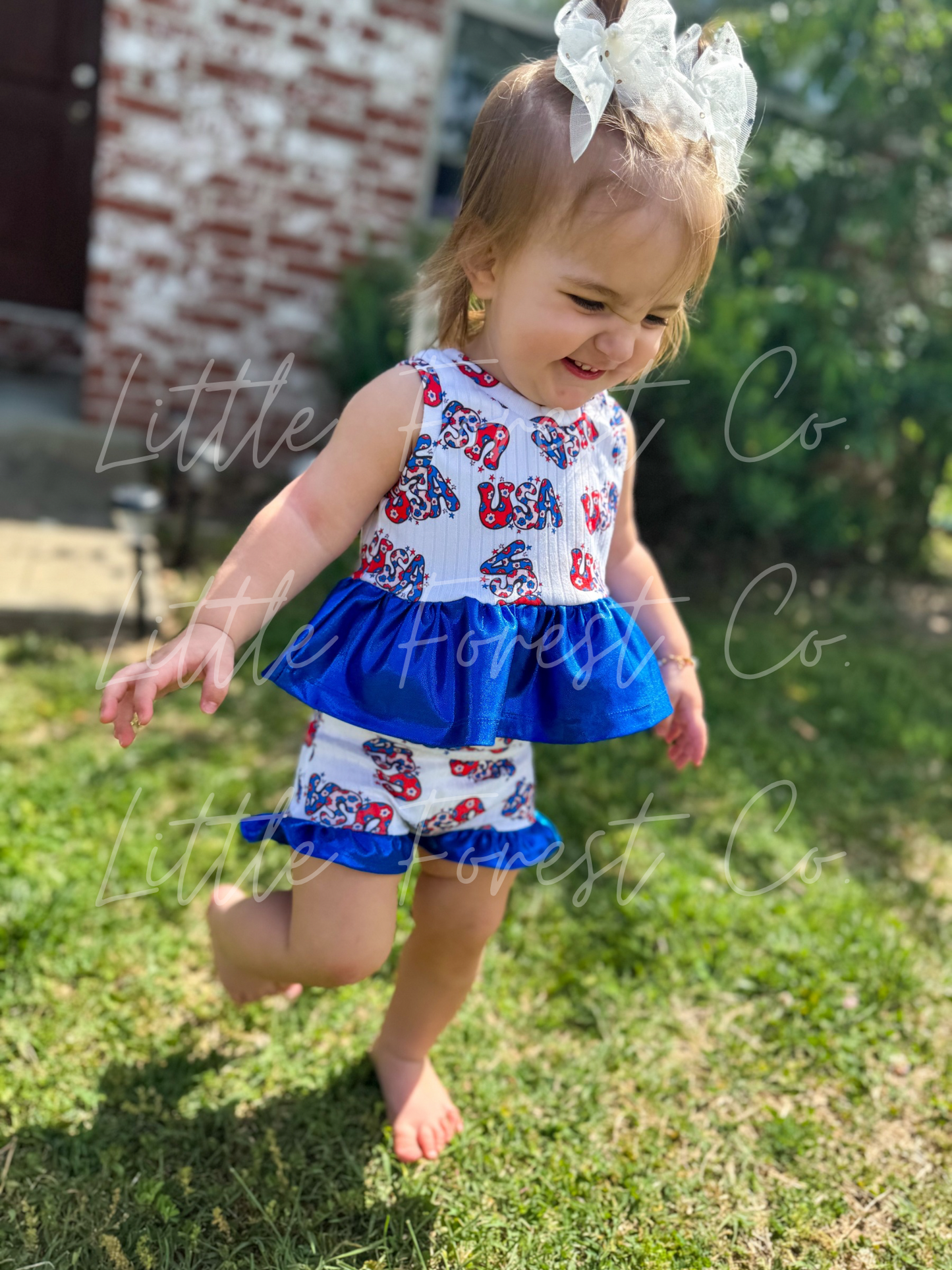 Bloomin’ In The USA Peplum + Ruffle Bummies