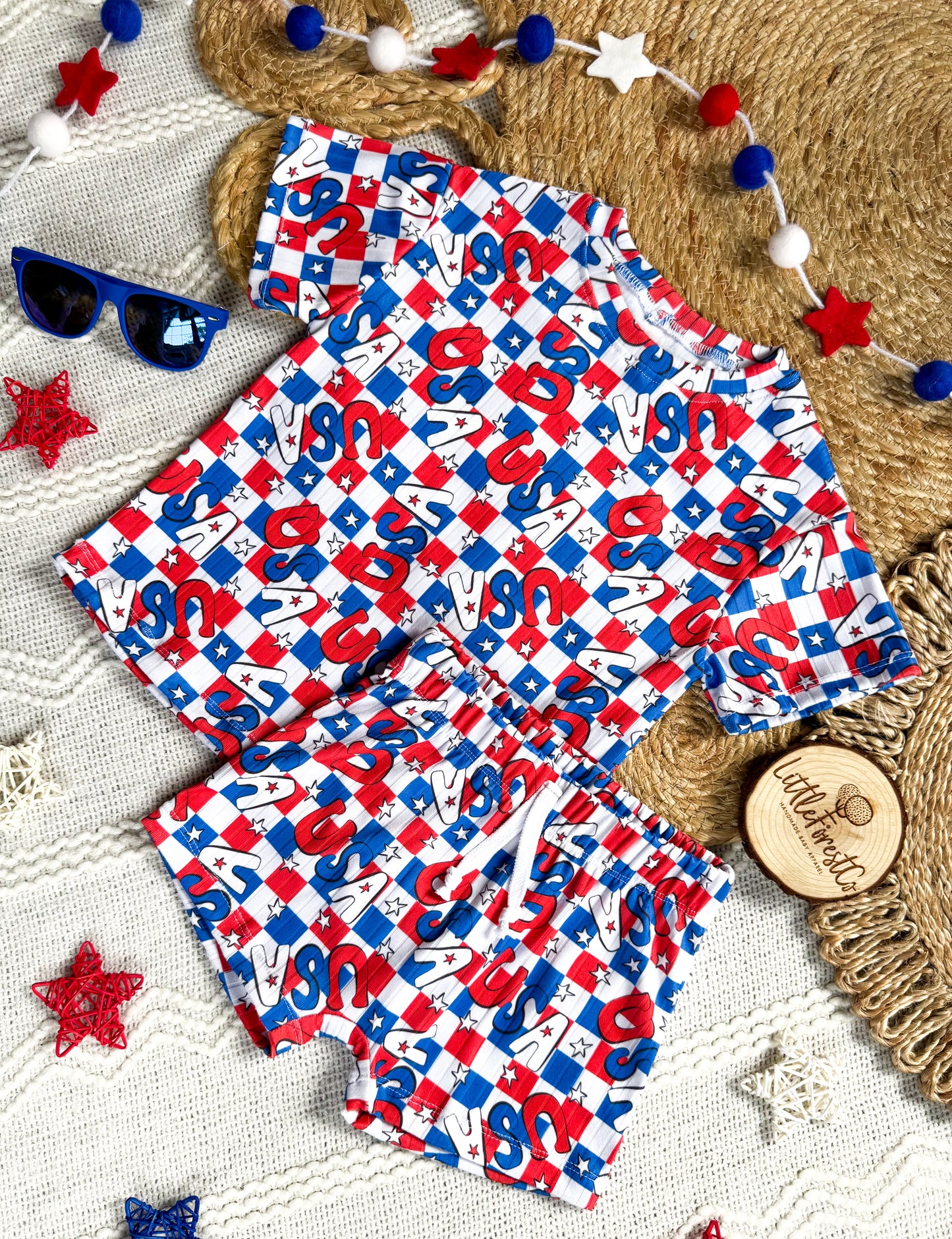 Independace Checks Relaxed Tee + Play Shorts