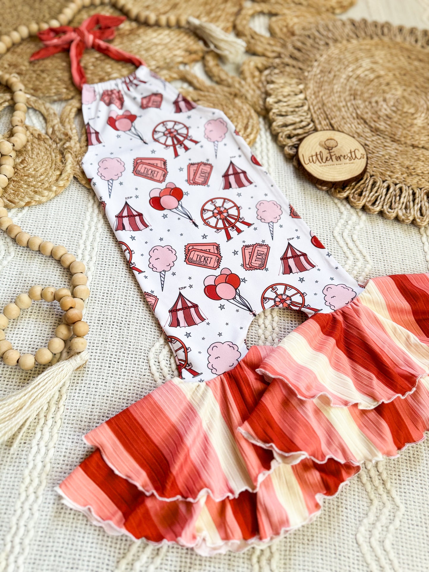 Carnival Halter Bell Jumpsuit