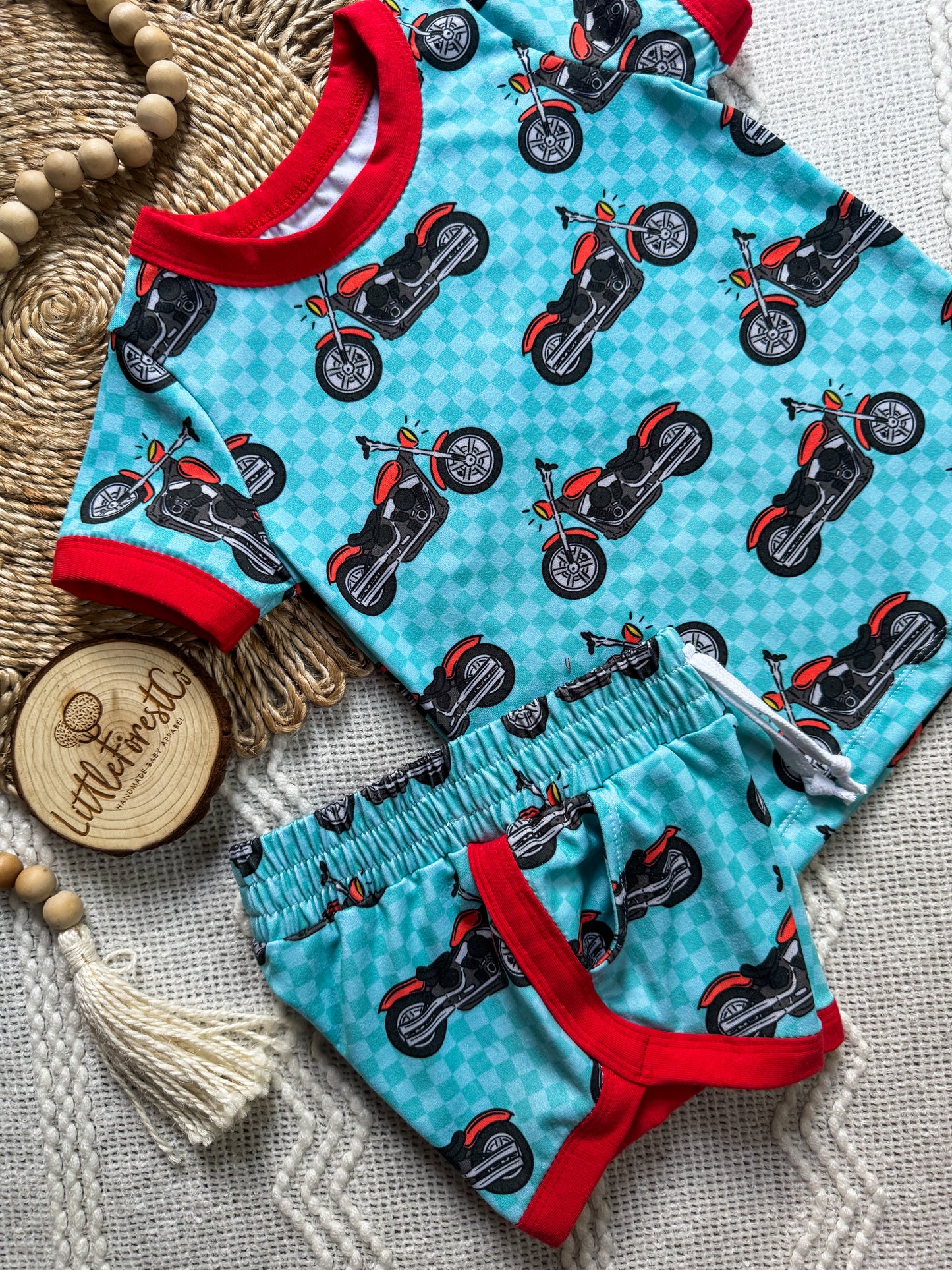 Born To Ride Track Shorties & Track Tee