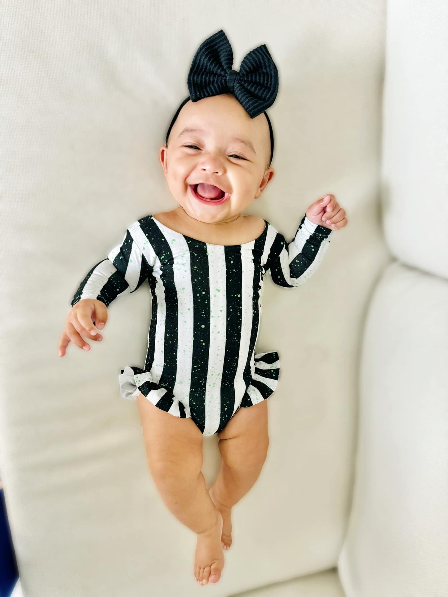 Spooky Stripes Flutter Leg Leo