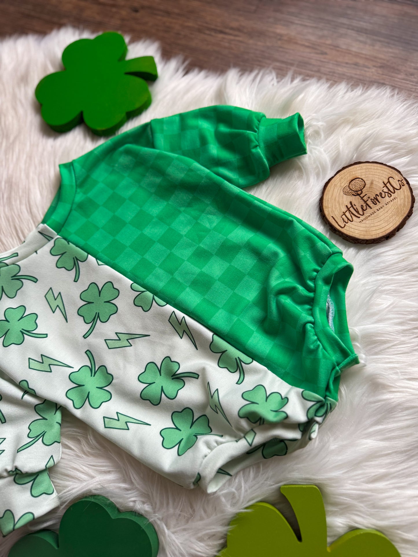 Pinch Proof + Lucky Checks Sweater Romper