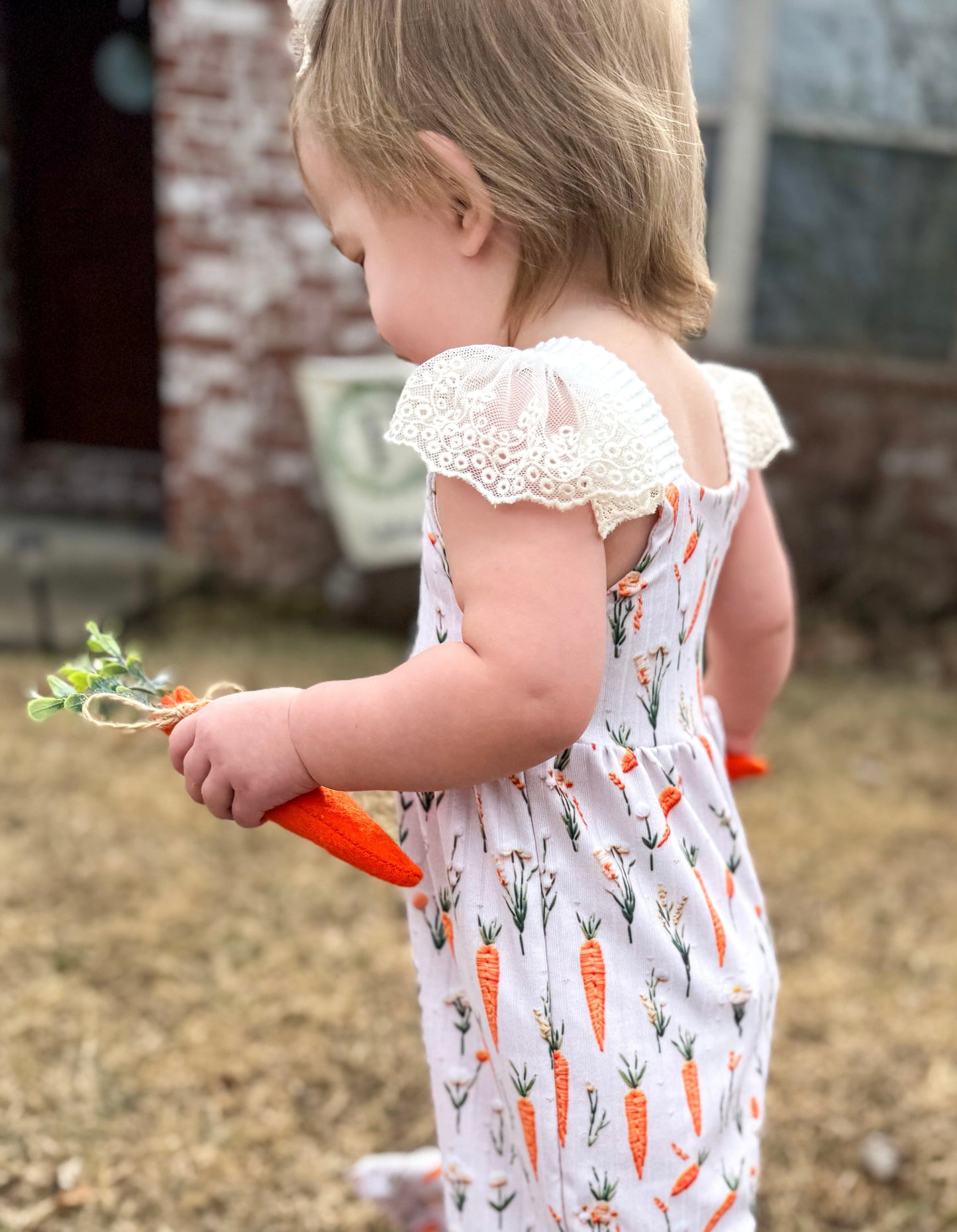 Carrot Patch Margo Romper