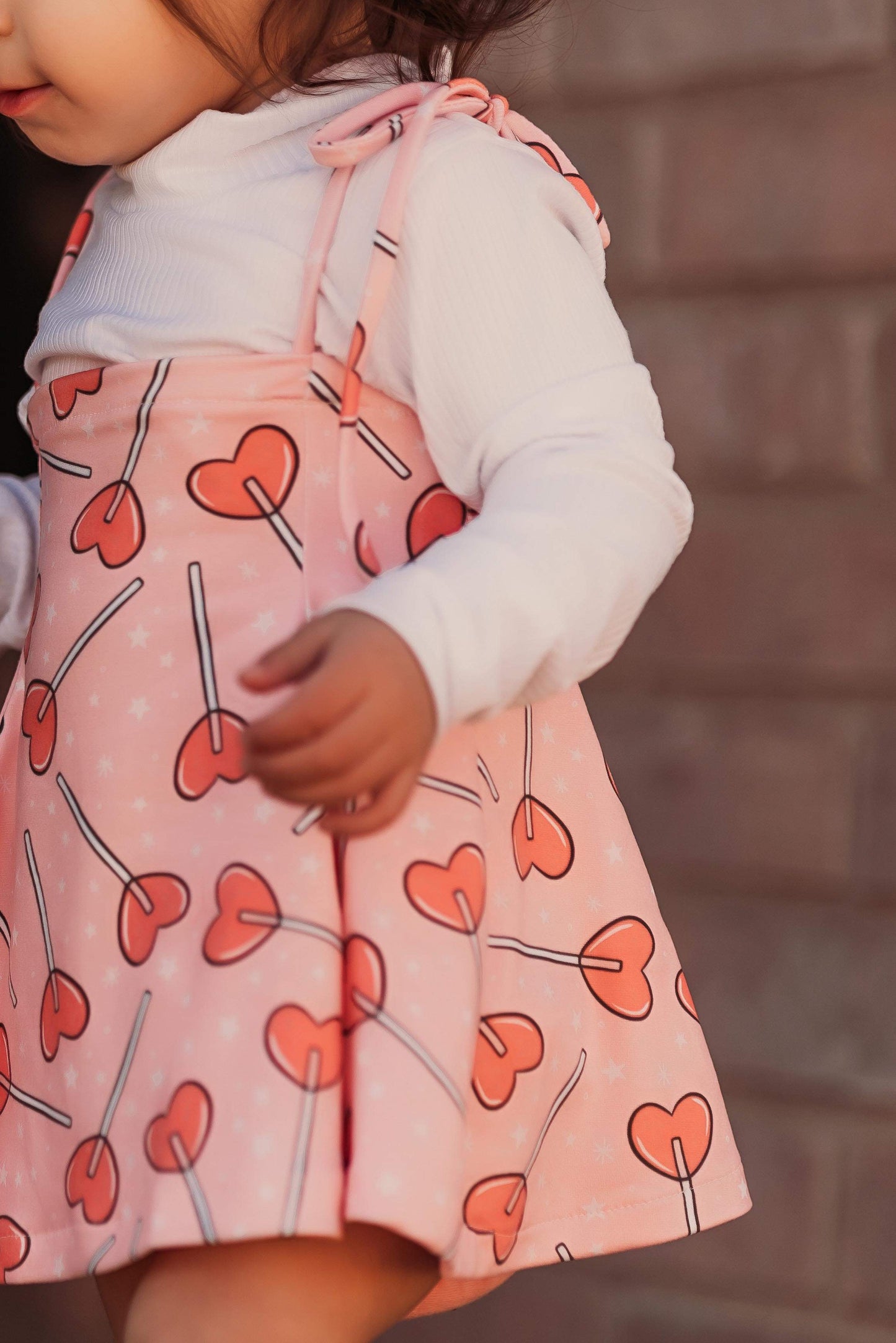 Heart Sucker Strappy Dress + Mock Neck