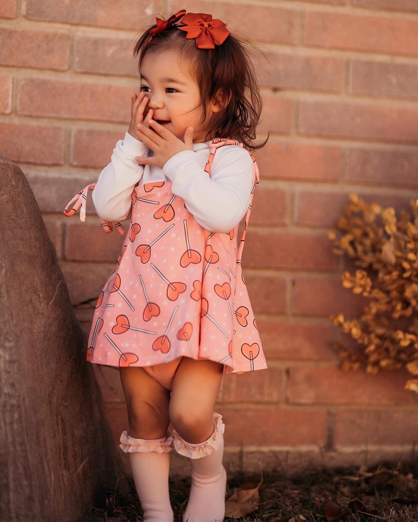 Heart Sucker Strappy Dress + Mock Neck