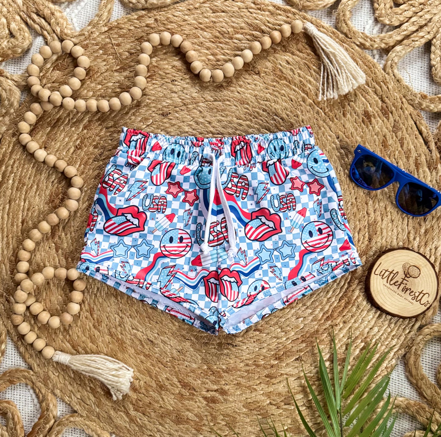 Waves of Freedom Lined Swim Boardies